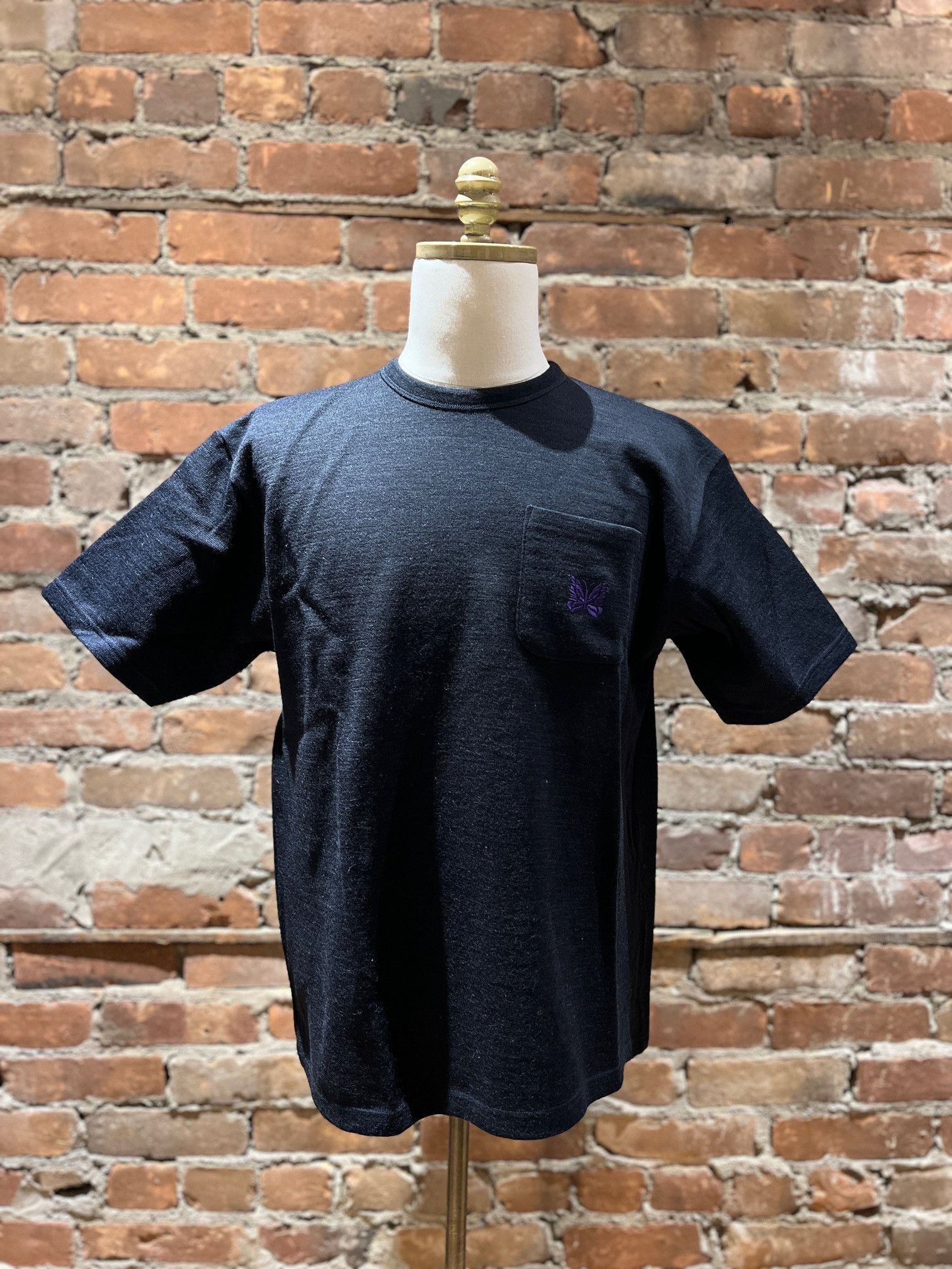Needles Needles Papillon Embroidered Pocket Tee Size US M / EU 48-50 / 2 - 1 Thumbnail