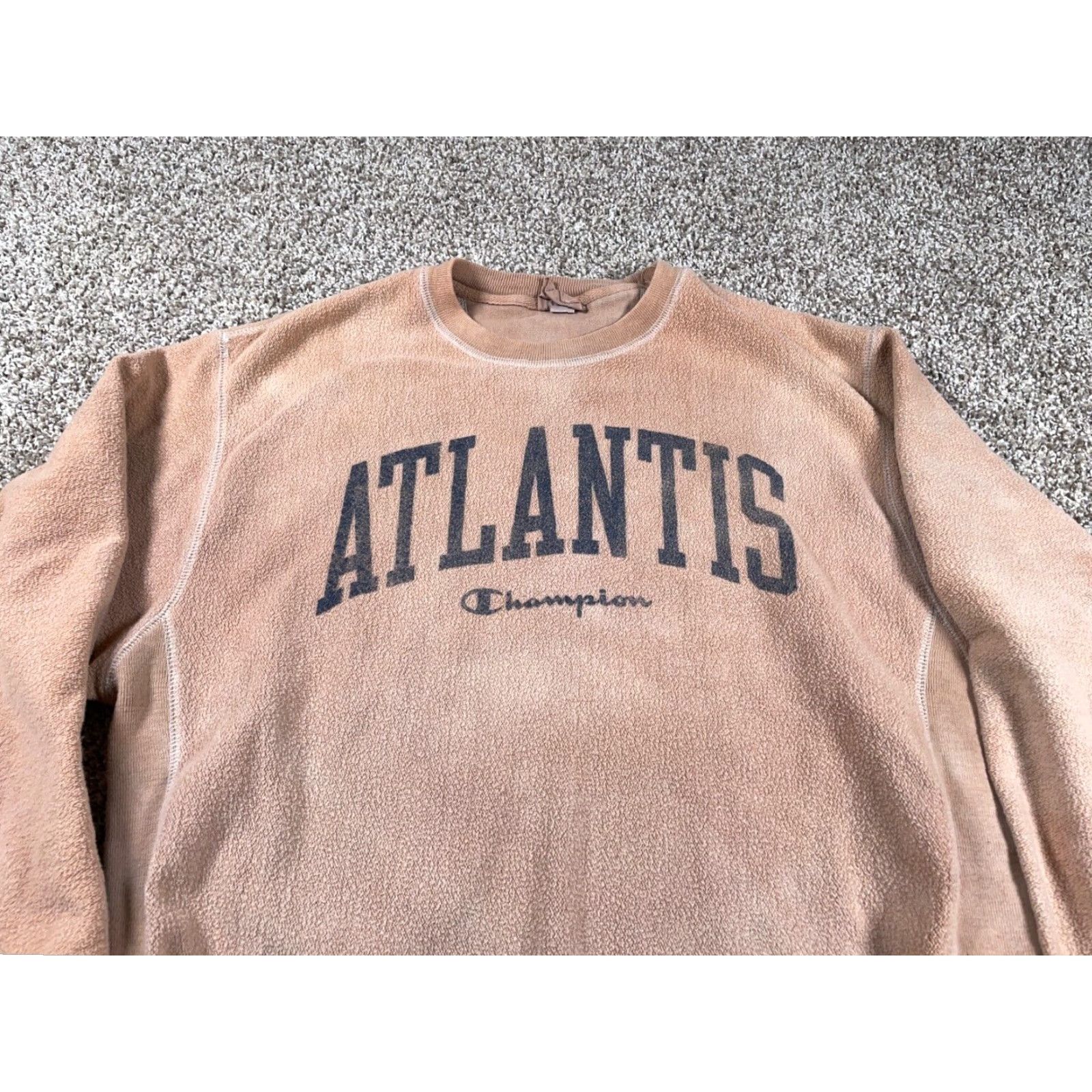 Champion Champion Reverse Weave Atlantis Terry Cloth Sweatshirt Adult Large Beige Crew Beig e Size US L / EU 52-54 / 3 - 4 Thumbnail