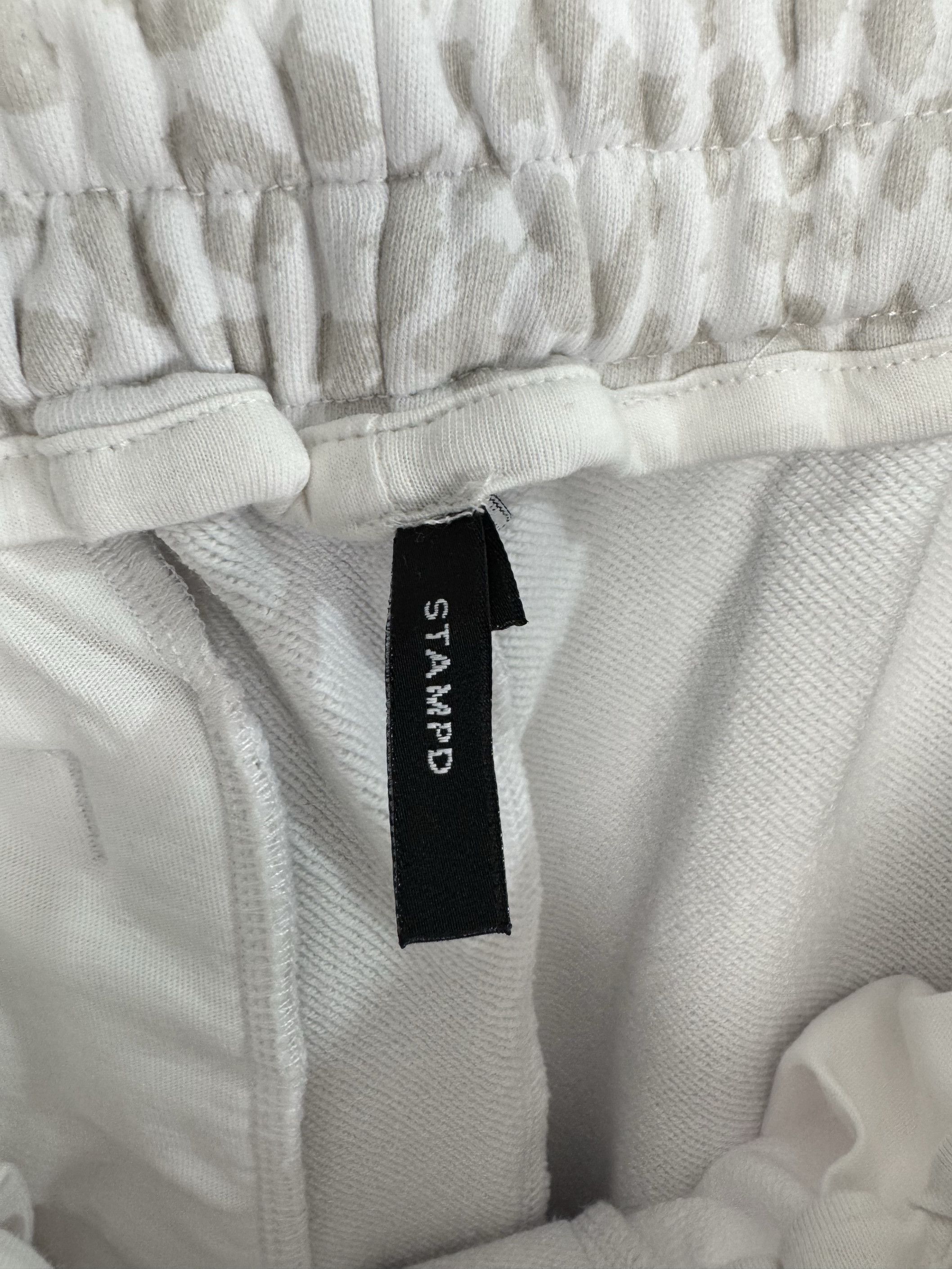 Stampd UNWORN* Faded Leopard Print Joggers Gothic Font SIZE L Size US 34 / EU 50 - 7 Thumbnail