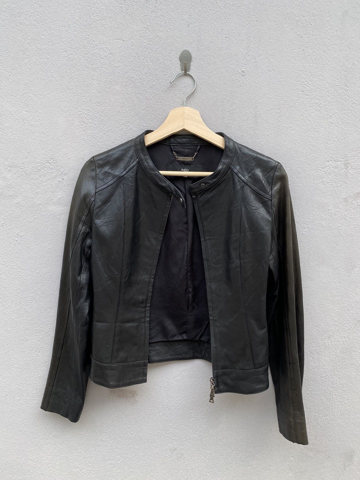 Yohji Yamamoto INÉD by Yohji Yamamoto Biker Leather Sheep Skin Jacket Size L / US 10 / IT 46 - 2 Thumbnail