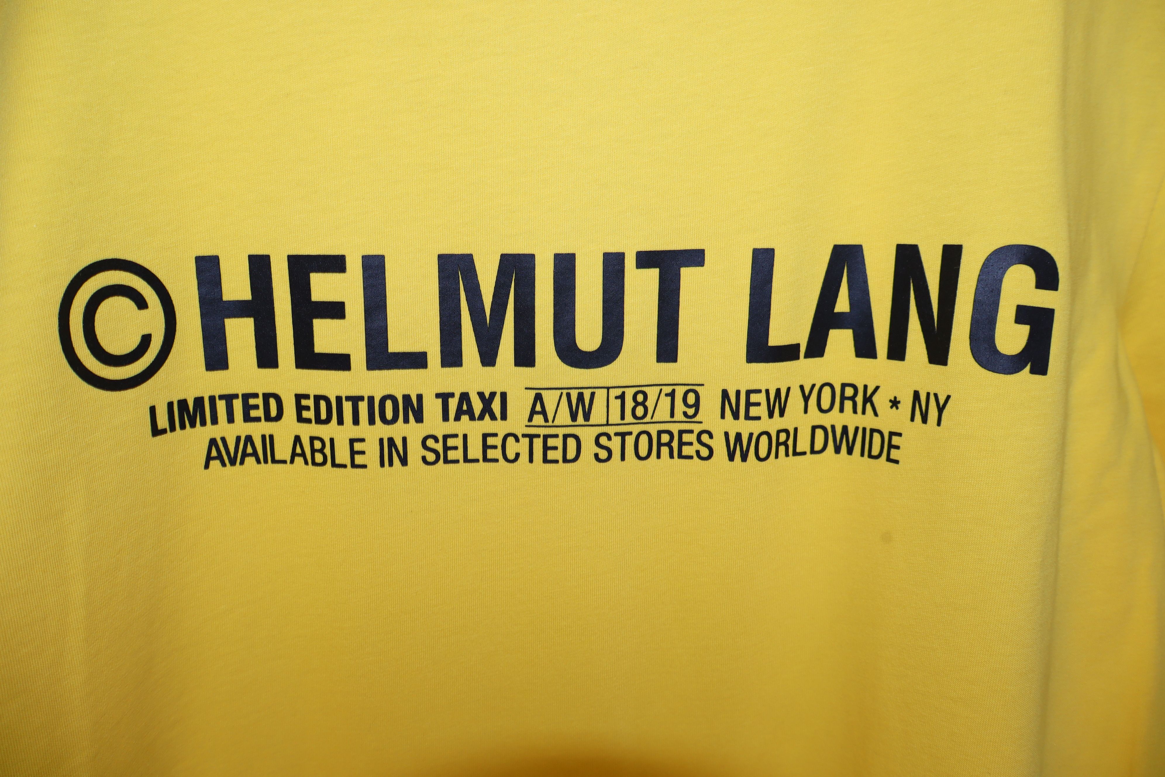 Helmut Lang Yellow taxi t-shirt Size US M / EU 48-50 / 2 - 8 Thumbnail