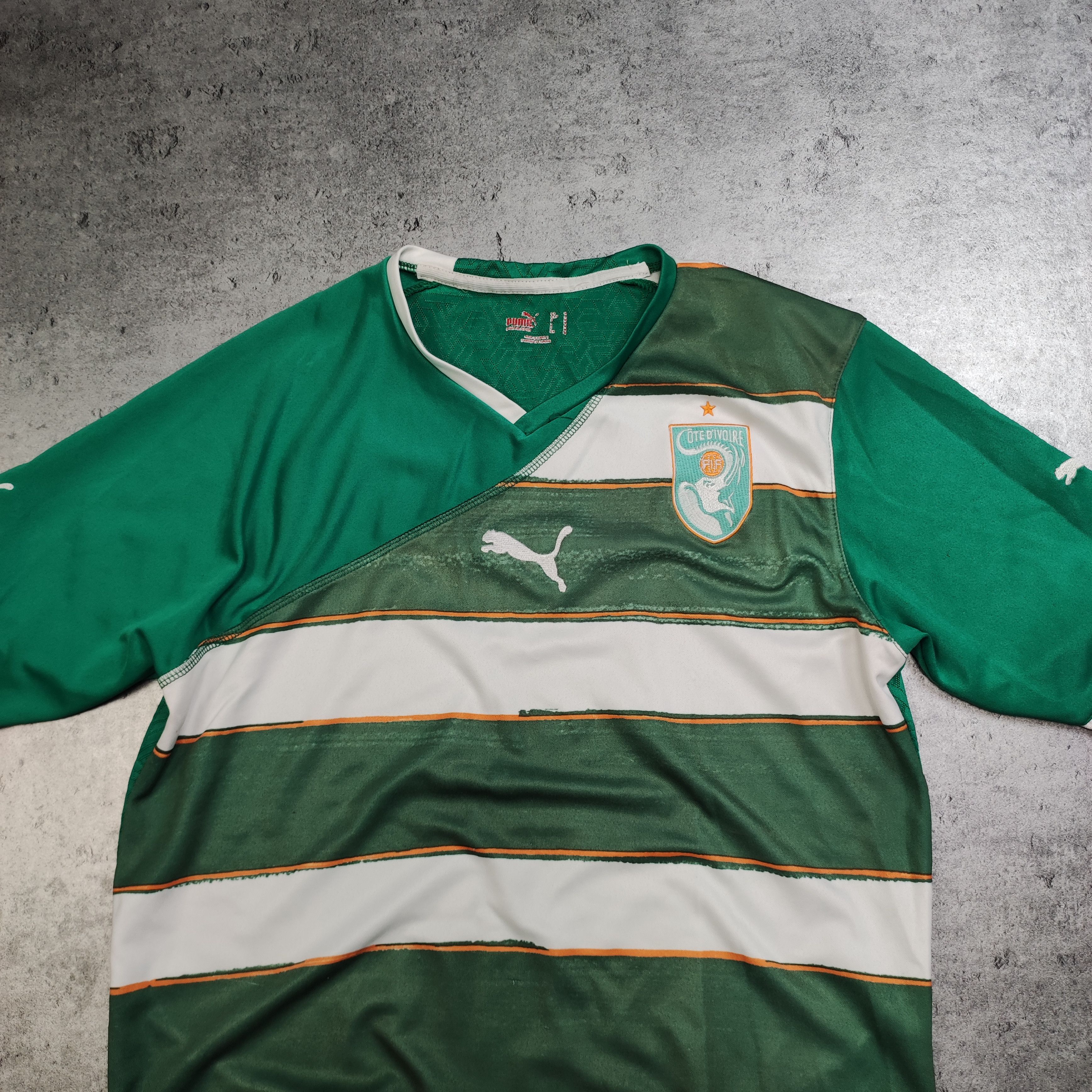 Vintage RARE Vintage 2010 Puma Cote Divoire Away Football Jersey Size US M / EU 48-50 / 2 - 3 Thumbnail