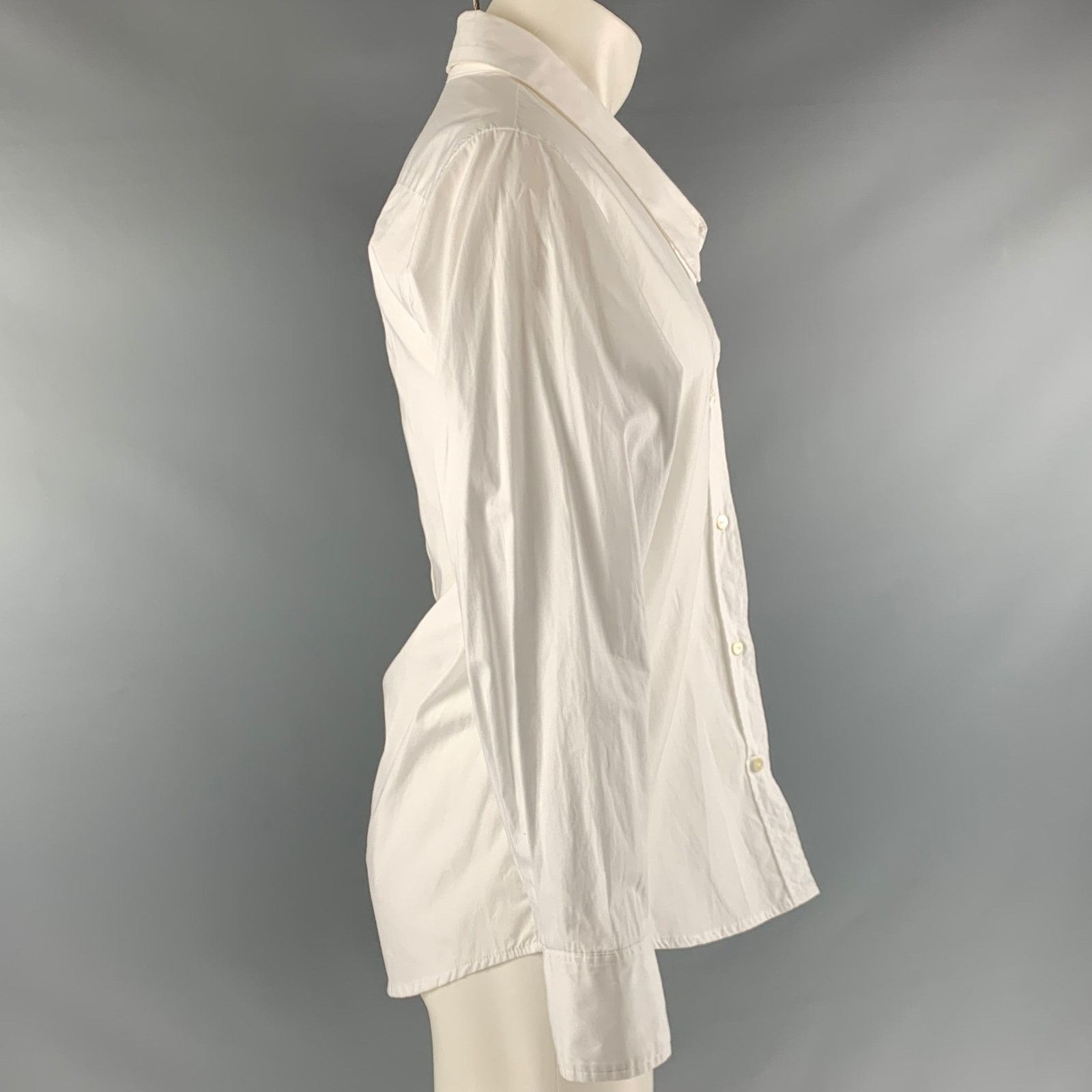 DELADA DELADA Size S White Cotton Long Sleeve Shirt Size US S / EU 44-46 / 1 - 5 Thumbnail