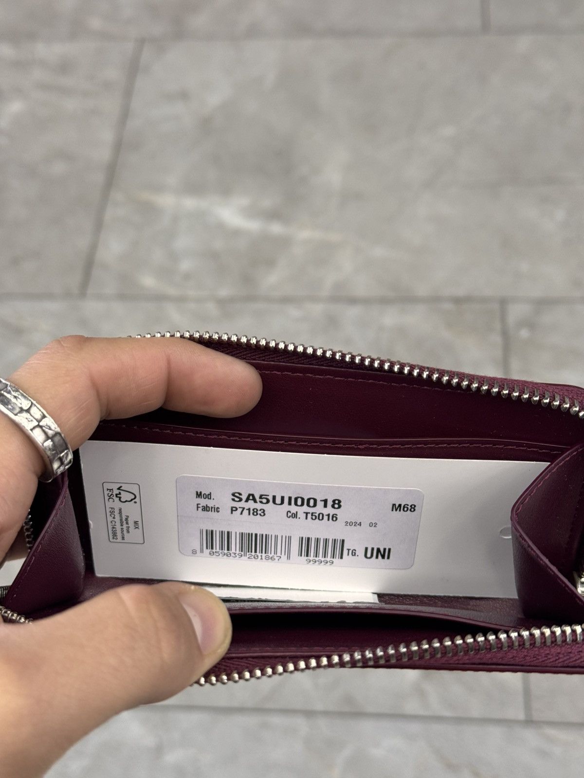 Maison Margiela Maison Margiela Zip Long Leather Wallet Red Size ONE SIZE - 4 Thumbnail