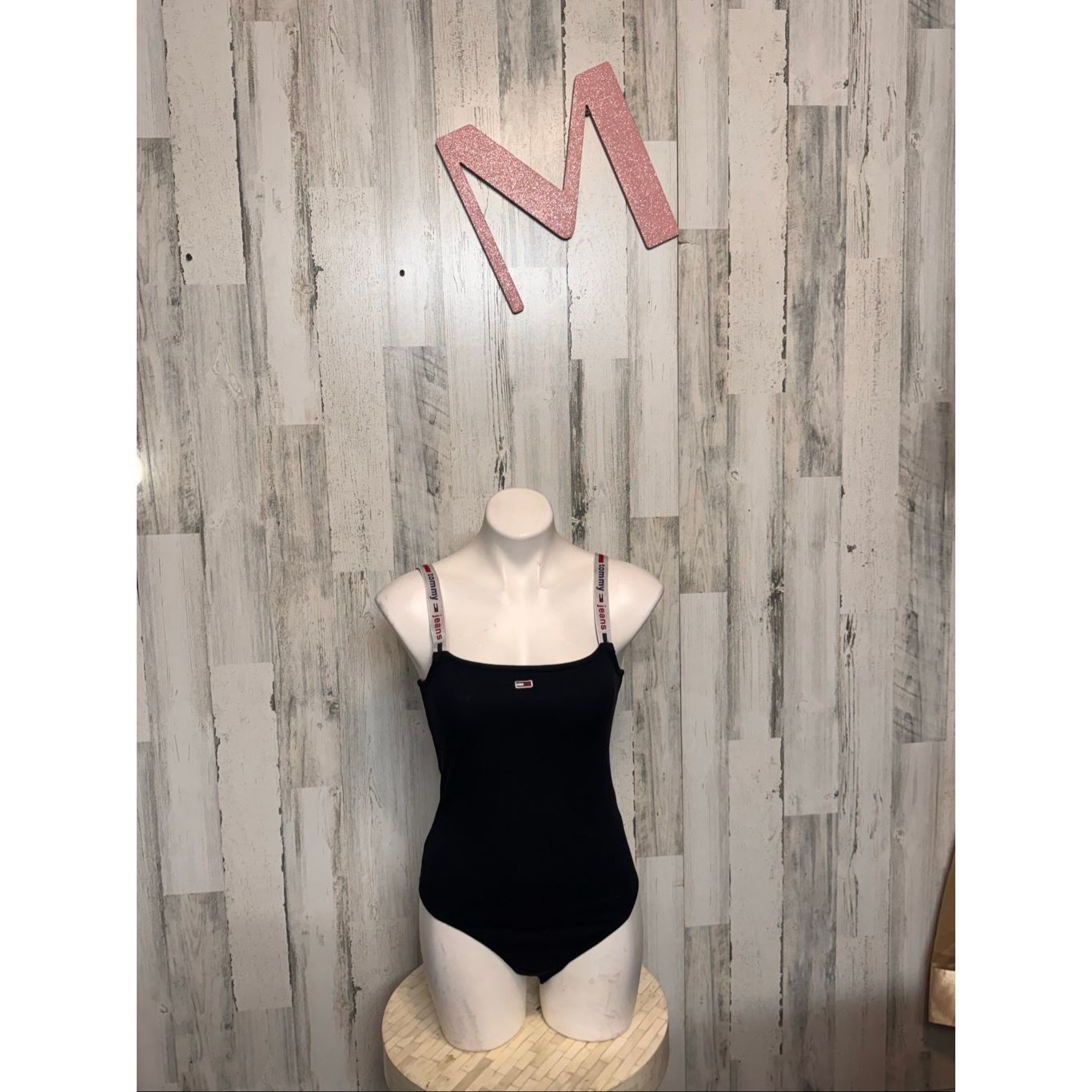 Tommy Jeans Tommy Jeans Bodysuit Black Size M Logo Strap One Piece NWT Size M / US 6-8 / IT 42-44 - 1 Thumbnail