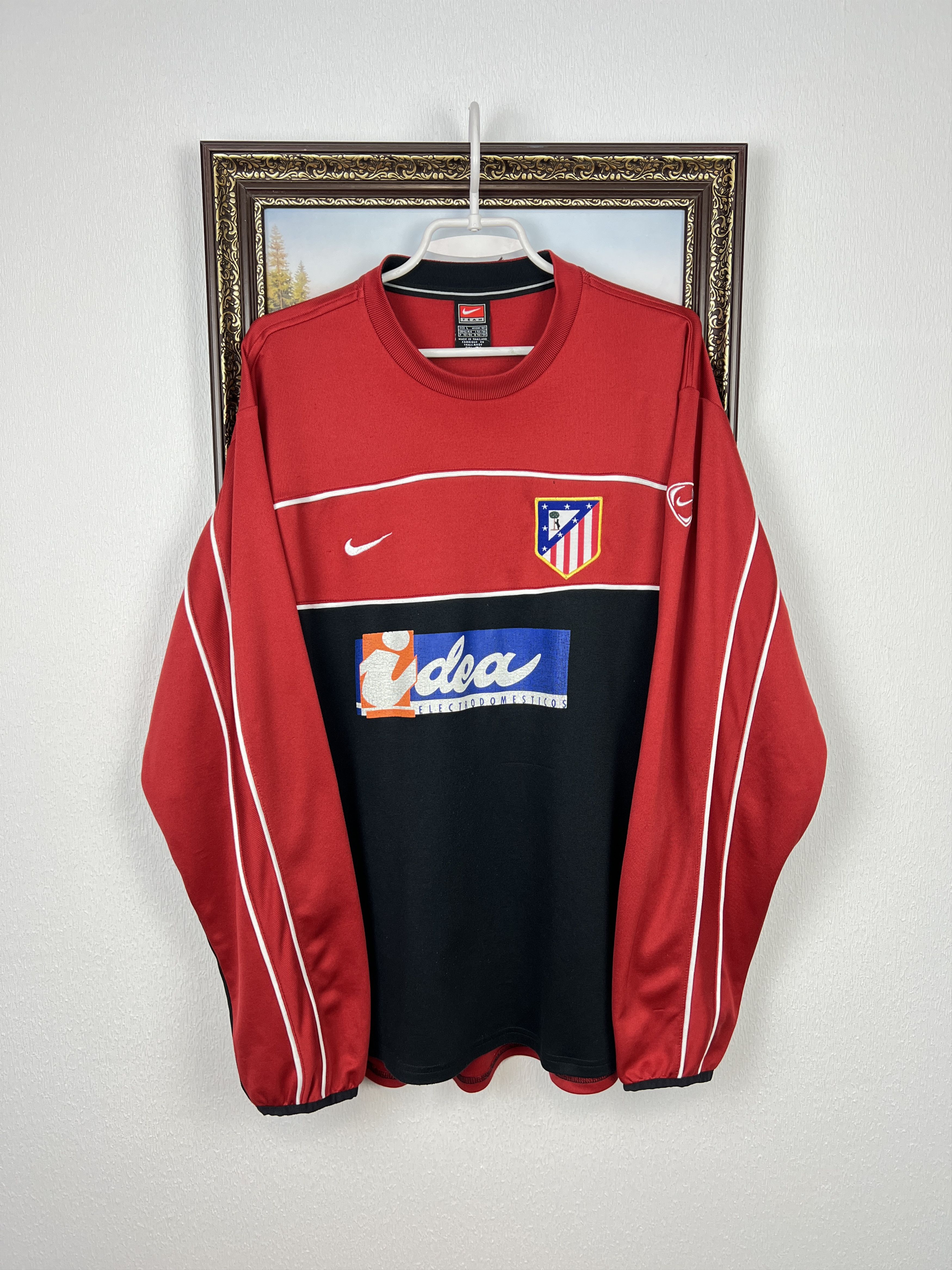 Nike Vintage Nike Atletico Madrid Football Sweatshirt Soccer Size US L / EU 52-54 / 3 - 1 Thumbnail