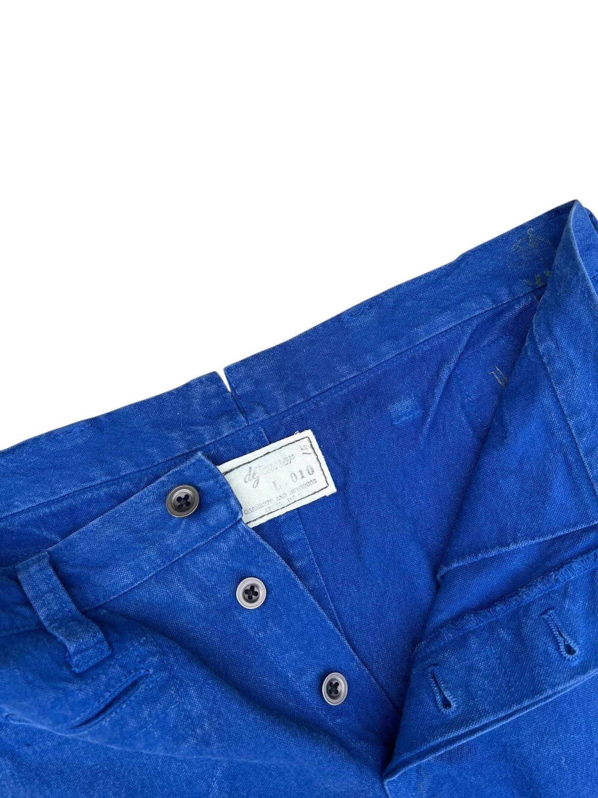Schlussel Dejeuner Japan French Indigo Work Pant Trouser Cinch Back Size US 30 / EU 46 - 7 Thumbnail