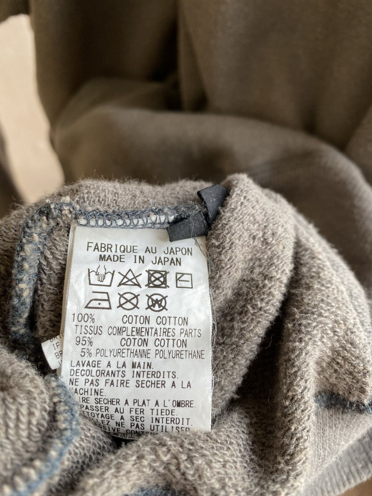 Yohji Yamamoto OVERSIZED HOODIE JUMBO LOGO HOOD OVERWASH DISTRESS FADED Size US XL / EU 56 / 4 - 5 Thumbnail