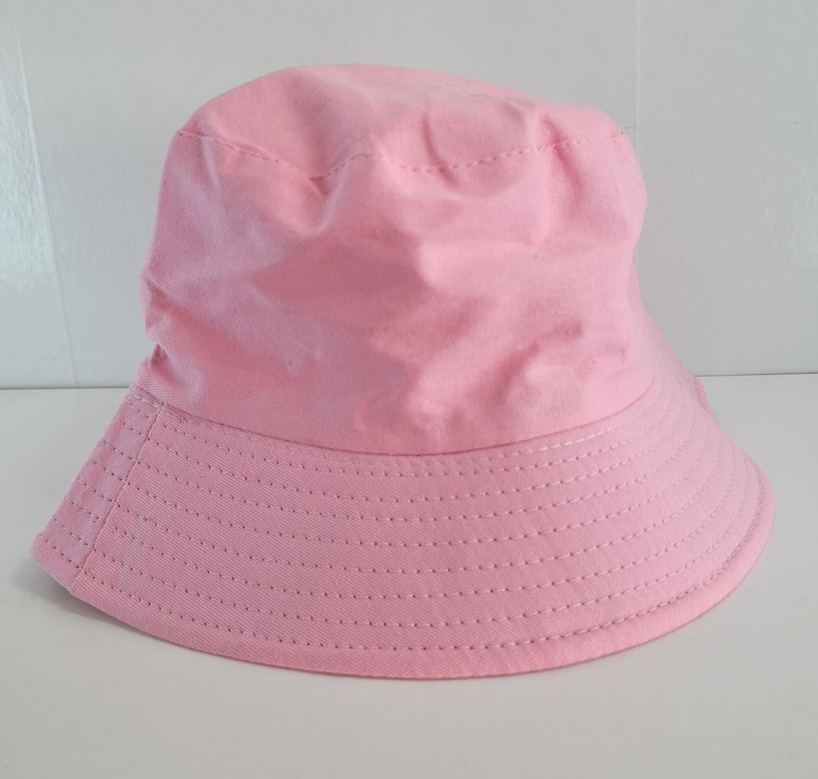 Other Pink Bucket Hat Unisex One Size Sm Cotton Streetwear Cap New Size ONE SIZE - 1 Thumbnail