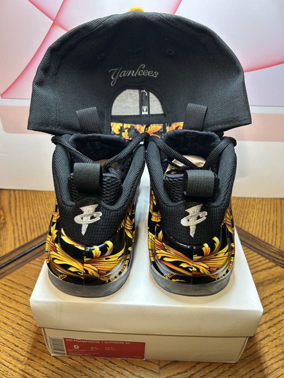 Nike × Supreme Size 9 - Supreme x Nike Air Foamposite One SP Black 2014 Size US 9 / EU 42 - 8 Thumbnail