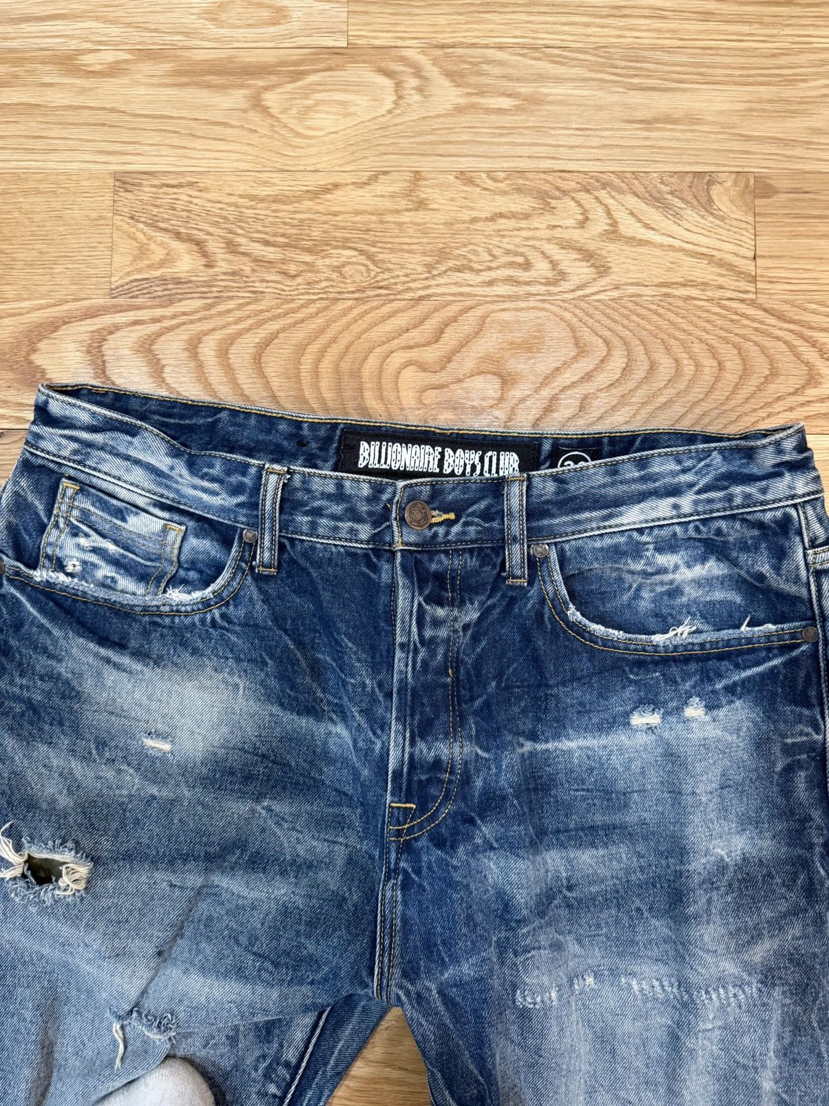 Billionaire Boys Club Billionaire Boys Club Distressed Denim Jeans (Size 36) Size US 36 / EU 52 - 2 Thumbnail