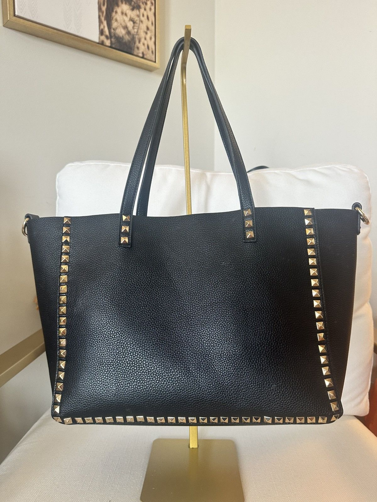 Other Black RockStud Tote Bag with d rings for crossbody strap Size ONE SIZE - 2 Thumbnail