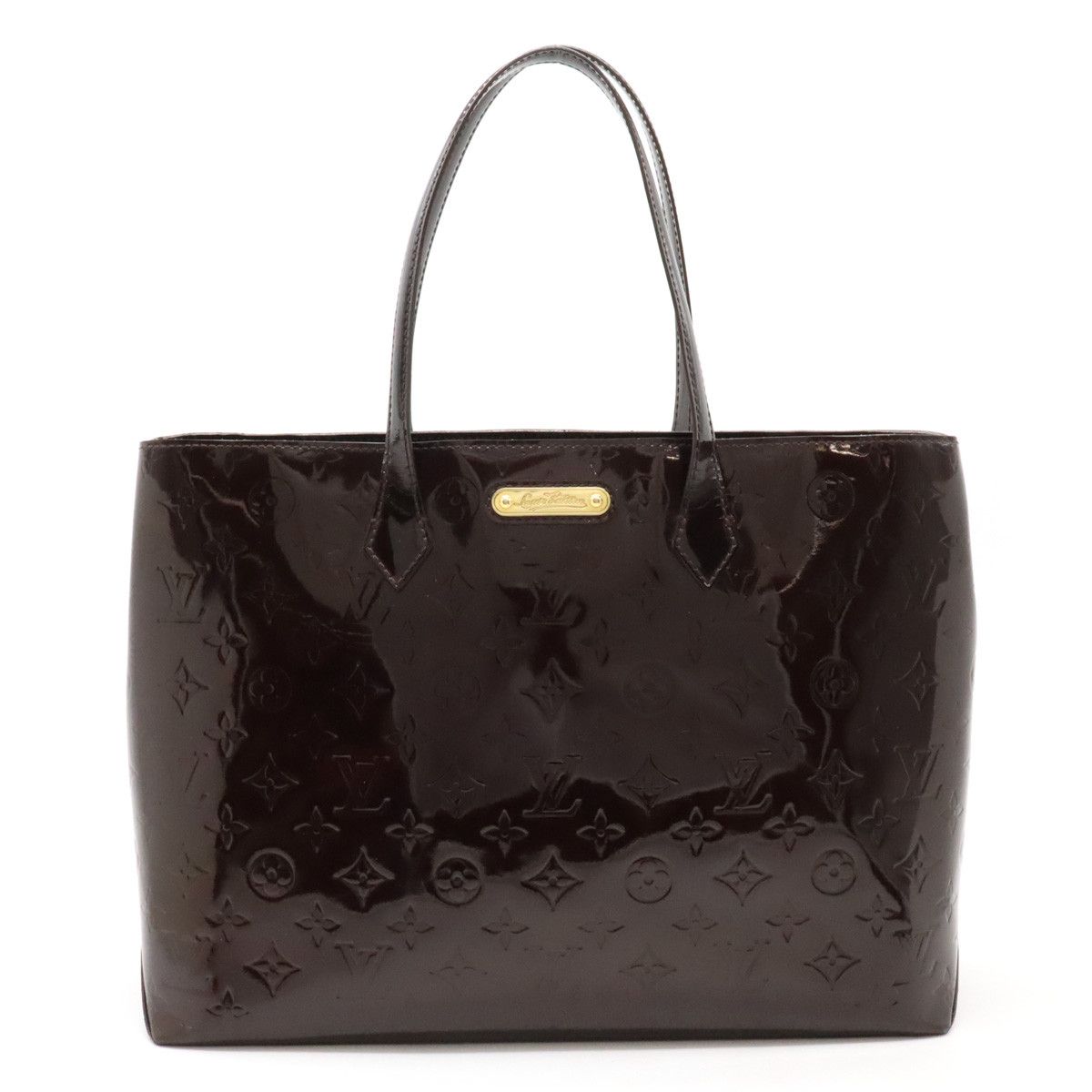 Louis Vuitton Louis Vuitton Louis Vuitton Vernis Wilshire MM Tote Bag M91645 Leather Tote Bag M91645 in Very Good Condition Size ONE SIZE - 1 Thumbnail