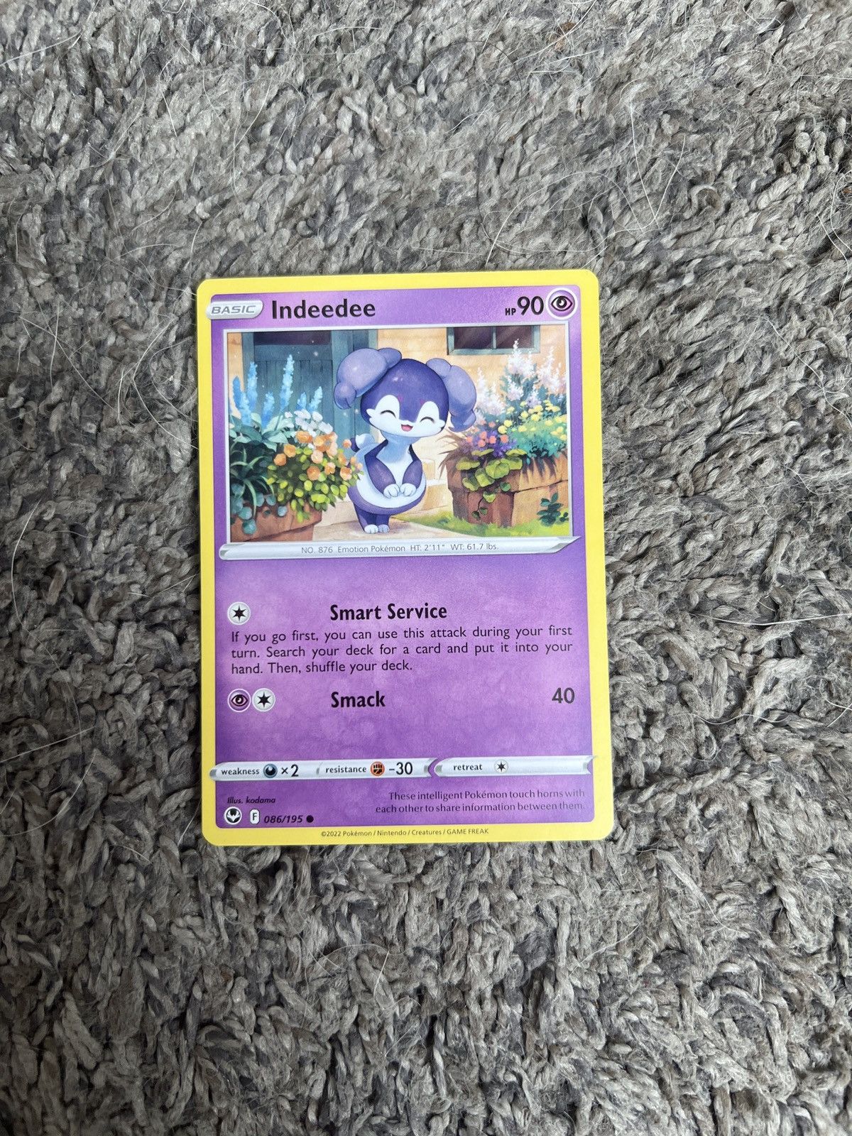 Hypebeast × Nintendo × Pokemon 2022 Pokémon Indeedee Basic Card Size ONE SIZE - 1 Thumbnail