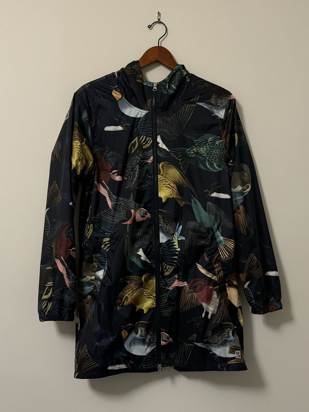 image of Kith Ronnie Fieg Birds Lancaster Jacket in Navy, Men's (Size Medium)