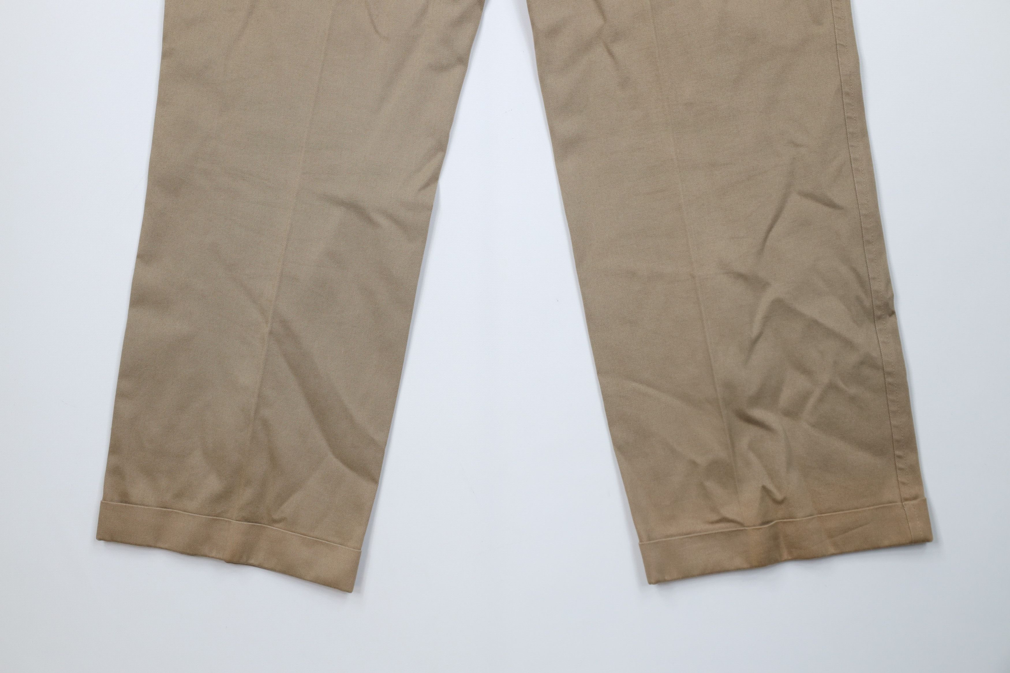 Lands' End Vintage 90s Lands End Wide Leg Heavyweight Chino Pants USA Size US 36 / EU 52 - 14 Thumbnail