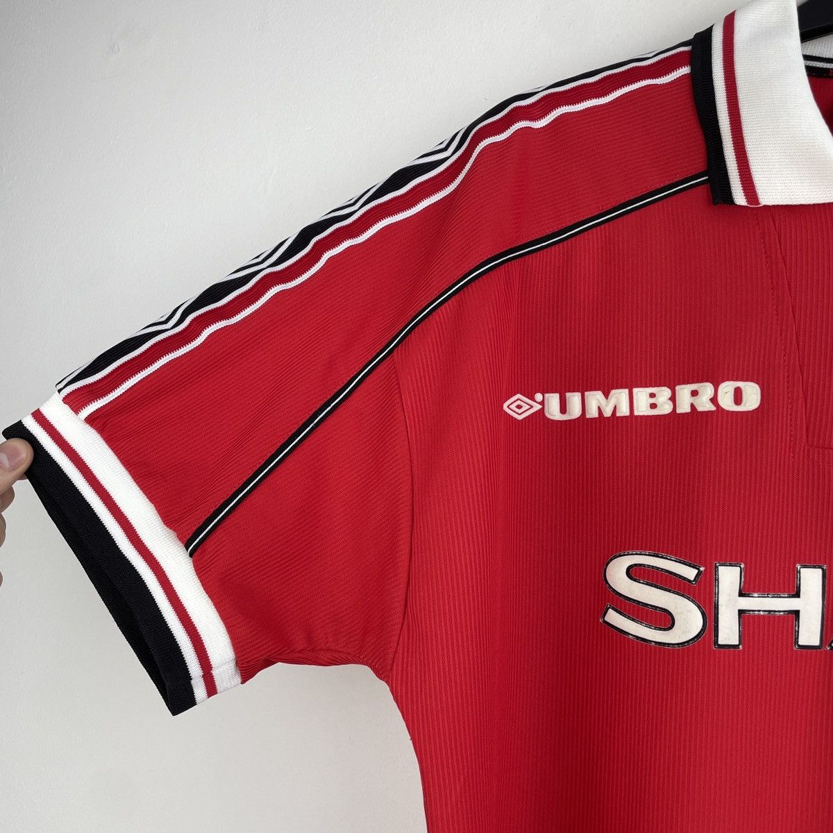 Umbro Vintage Manchester United 1998/2000 Home Jersey Rare Shirt Size US L / EU 52-54 / 3 - 6 Thumbnail