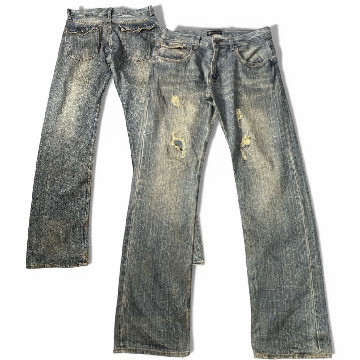 14th Addiction 🔥🇯🇵 Japanese Distressed Root Lot5 Clawmark Denim W30 y2k Size US 32 / EU 48 - 1 Thumbnail