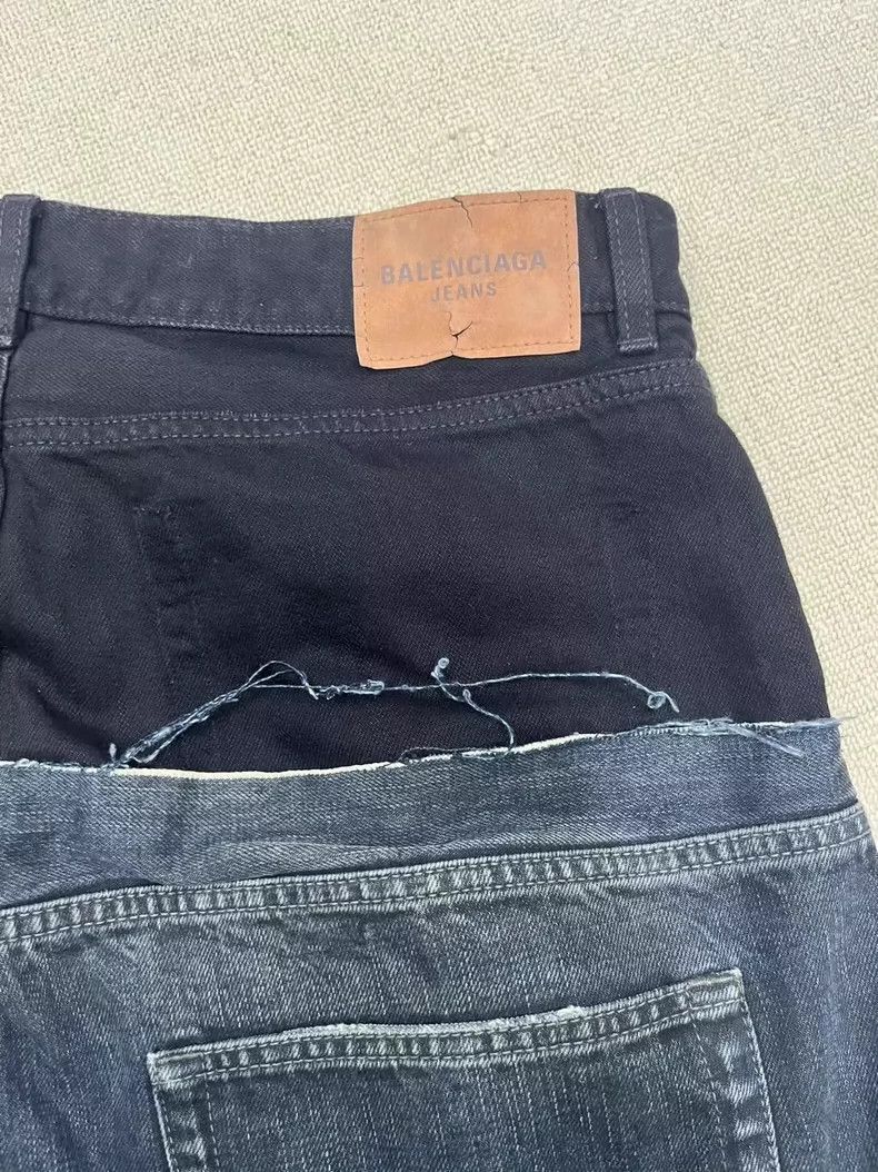 Balenciaga Balenciaga Illusion Effect Denim Pants Size M-2505 Size US 28 / EU 44 - 3 Thumbnail