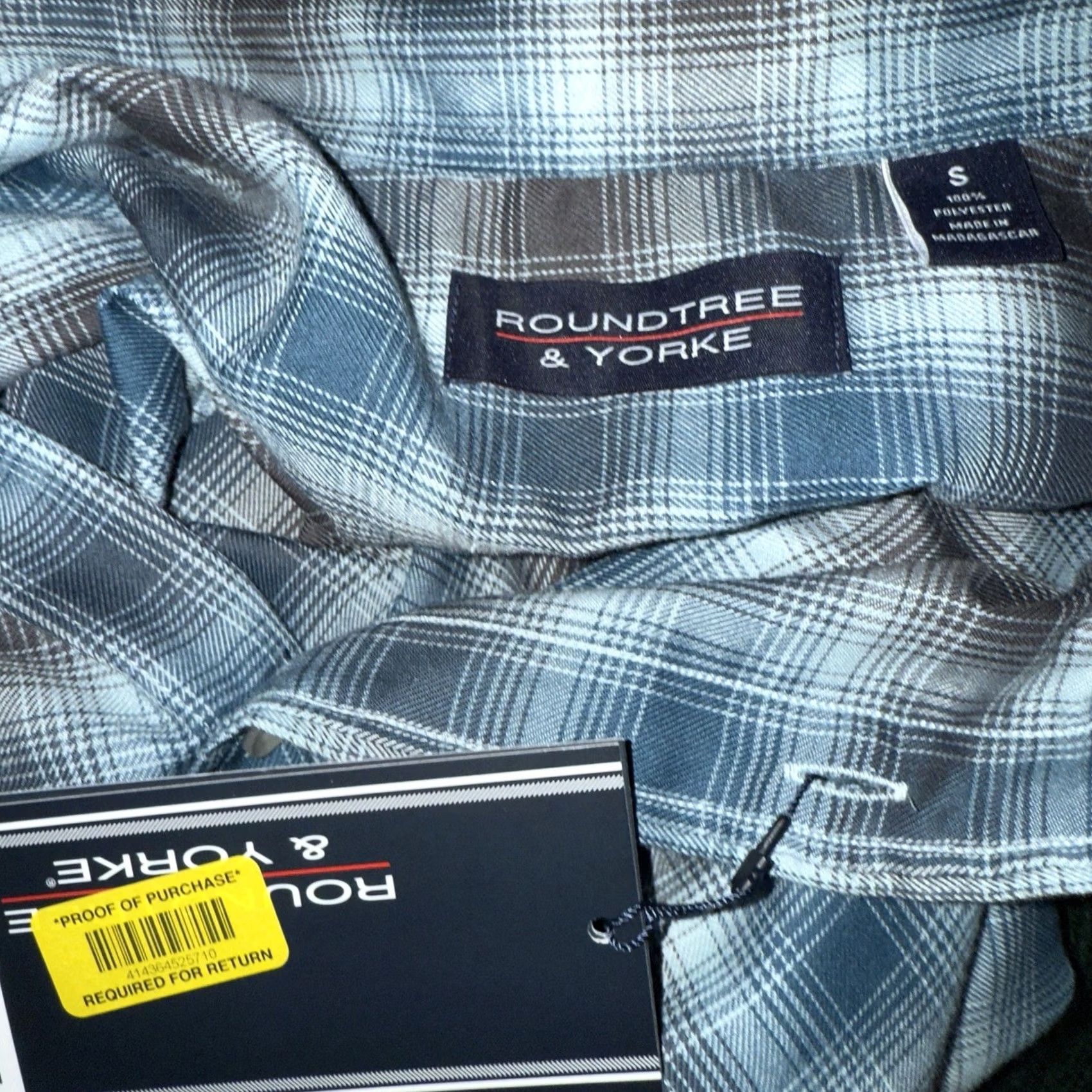 Roundtree & Yorke Roundtree & Yorke Blue Long Sleeve Button-Down Shirt Mens Size S Size US S / EU 44-46 / 1 - 4 Thumbnail