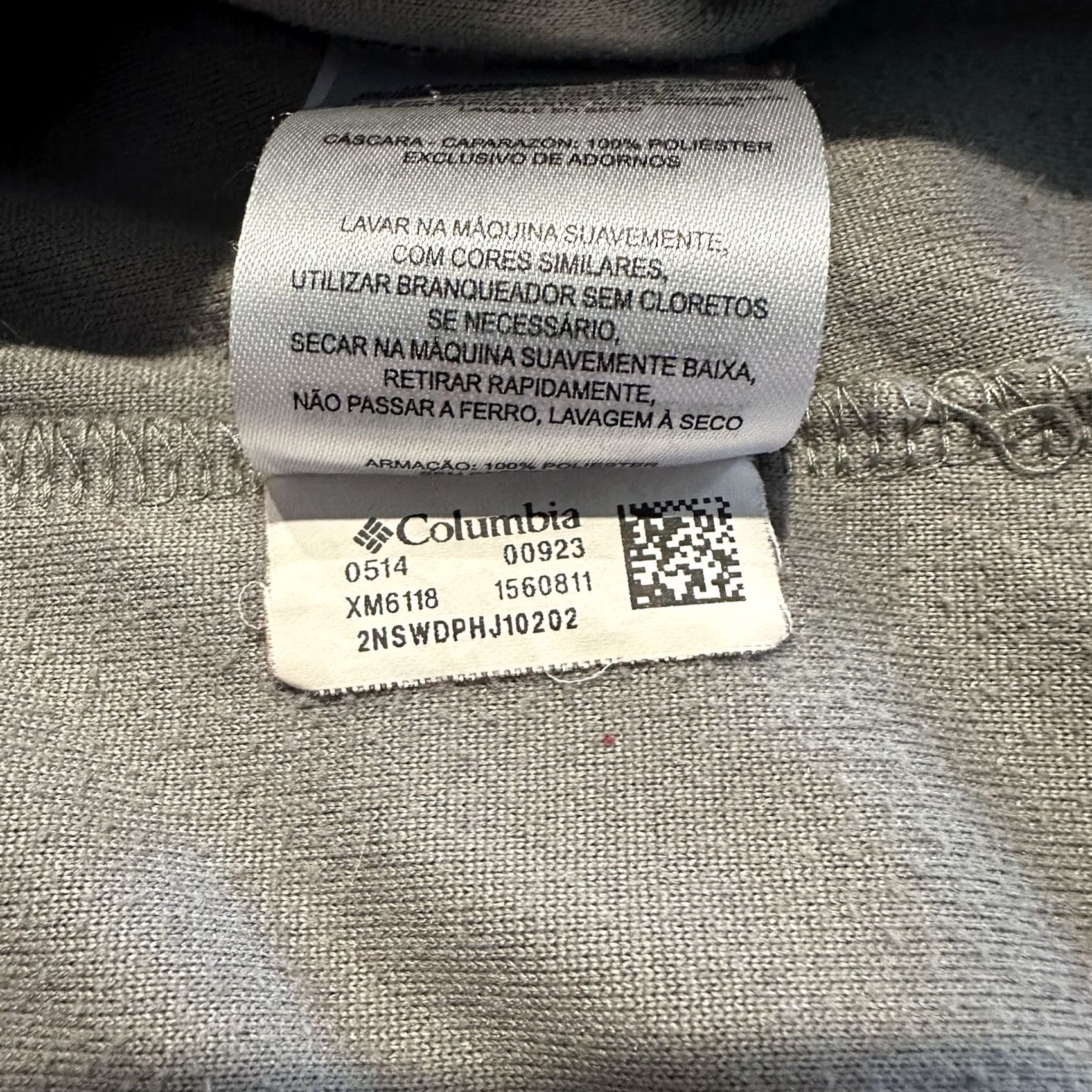 Vintage Columbia Half Zip Fleece Pullover Sweatshirt Womens M Long Sleeve Grey - Activewear, Regular Fit, Mock Neck, Zip Closure Size M / US 6-8 / IT 42-44 - 8 Thumbnail