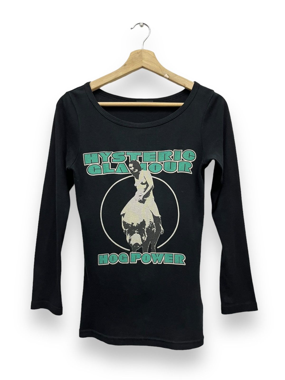 Hysteric Glamour 🔥FYE🔥HYSTERIC GLAMOUR HOG POWER🔥Slim Skinny T-Shirt Size S / US 4 / IT 40 - 3 Thumbnail
