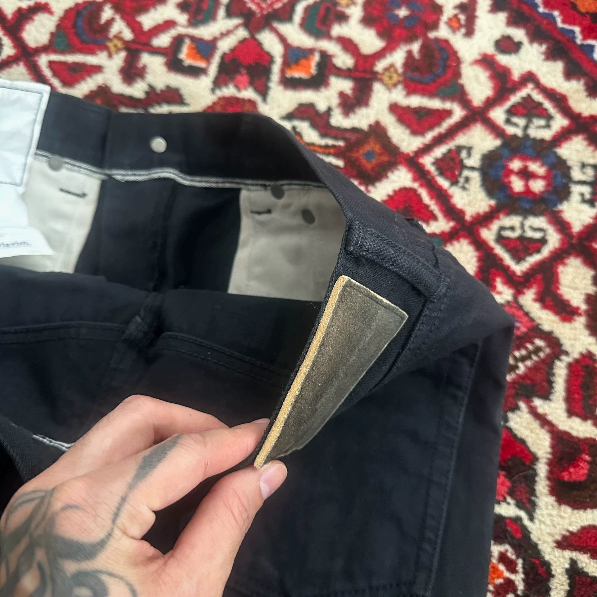 Visvim visvim 21aw journeyman mud cmyk black wide jeans w32l30 Size US 32 / EU 48 - 7 Thumbnail