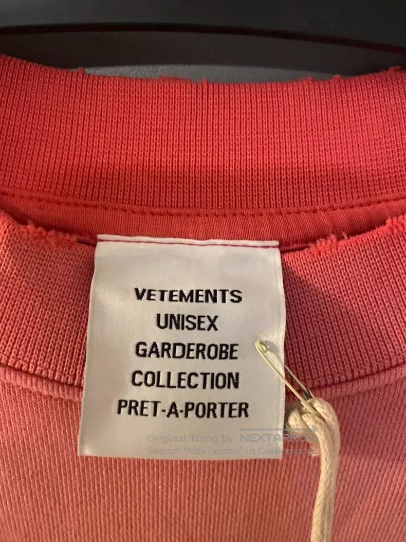 Vetements Vetements Red Washed Sweatshirt I am not doi Size US S / EU 44-46 / 1 - 4 Thumbnail