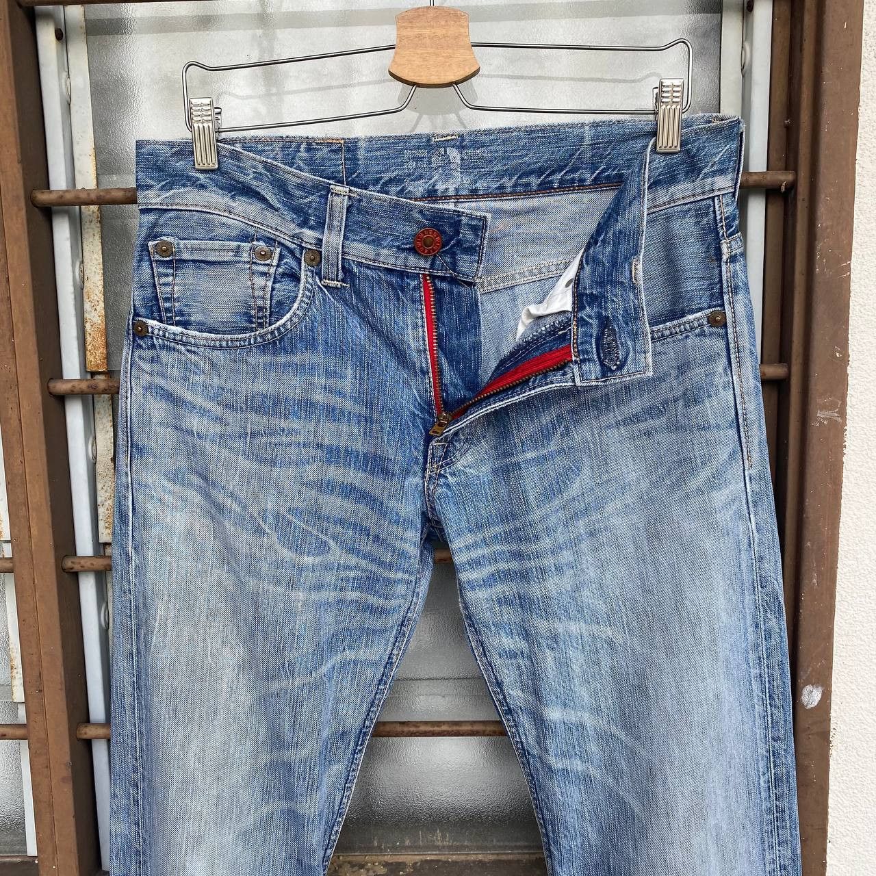 Edwin FLARED VTG EDWIN JAPAN STONEWASH CLAWMARK REDBUTTON BJ07-14 Size US 30 / EU 46 - 10 Thumbnail