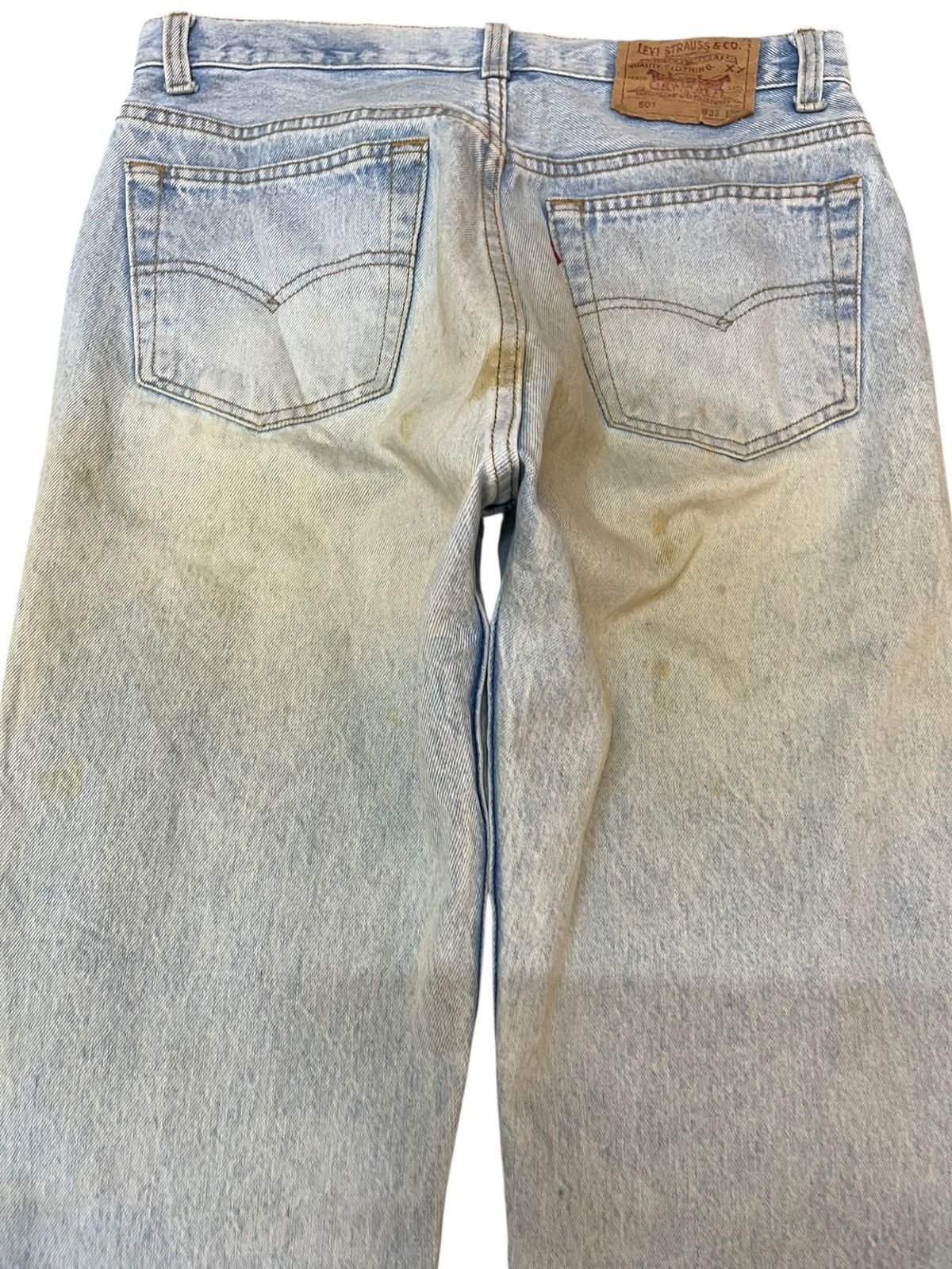 Levi's Vintage Clothing Vintage Levi’s 501 Straight Loose Mudwash Faded Denim Size US 30 / EU 46 - 6 Thumbnail