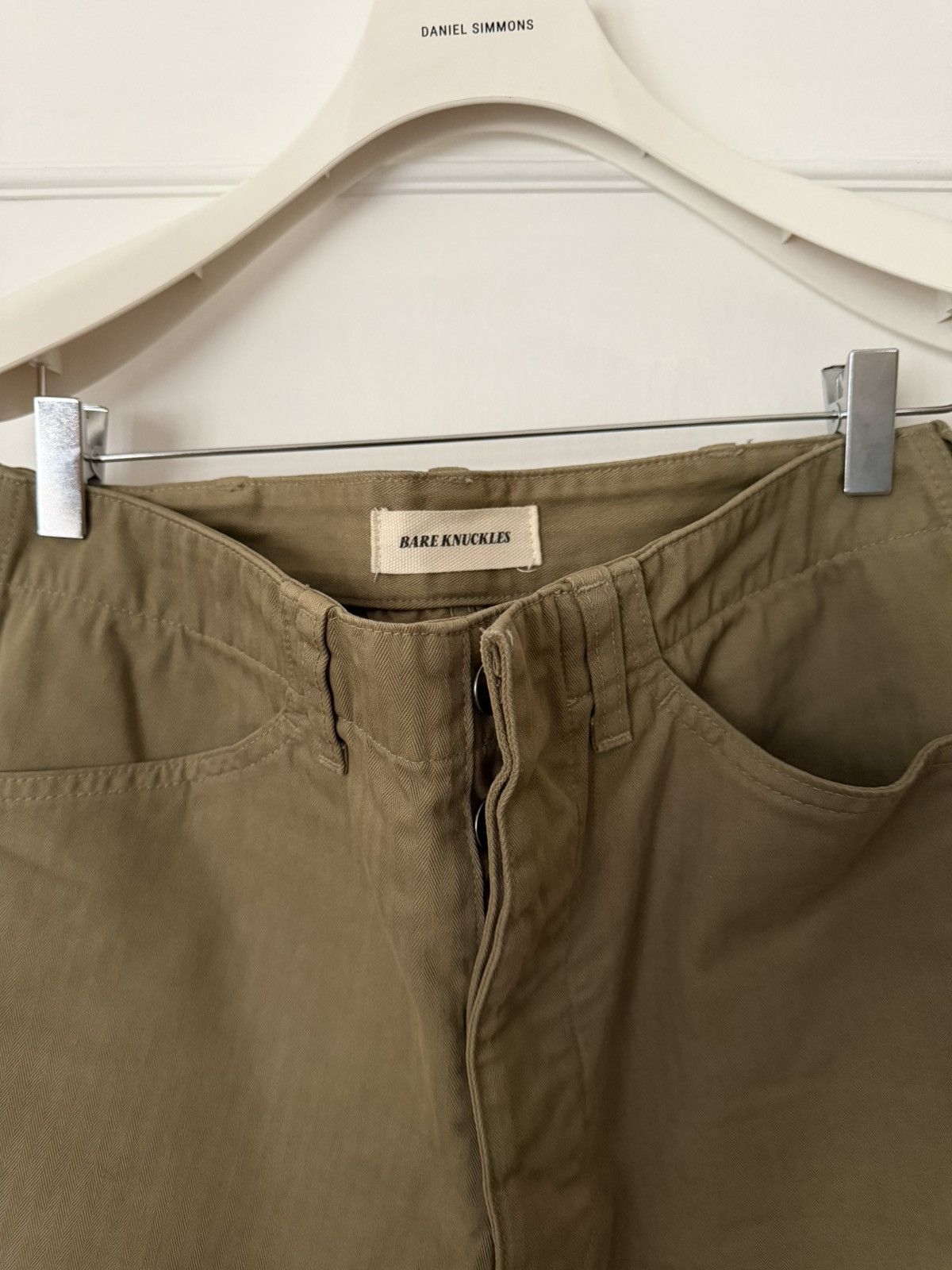 Bare Knuckles Bare Knuckles – HBT Service Pant (Washed Olive) Size US 30 / EU 46 - 2 Thumbnail