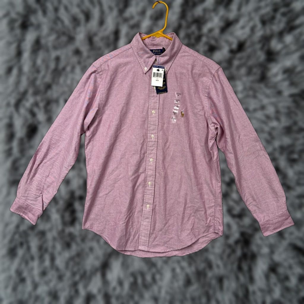 Polo Ralph Lauren Polo Ralph Lauren Shirt M Classic Fit Oxford Button Down Red Mens Long Sleeve Cotton Size US M / EU 48-50 / 2 - 1 Thumbnail