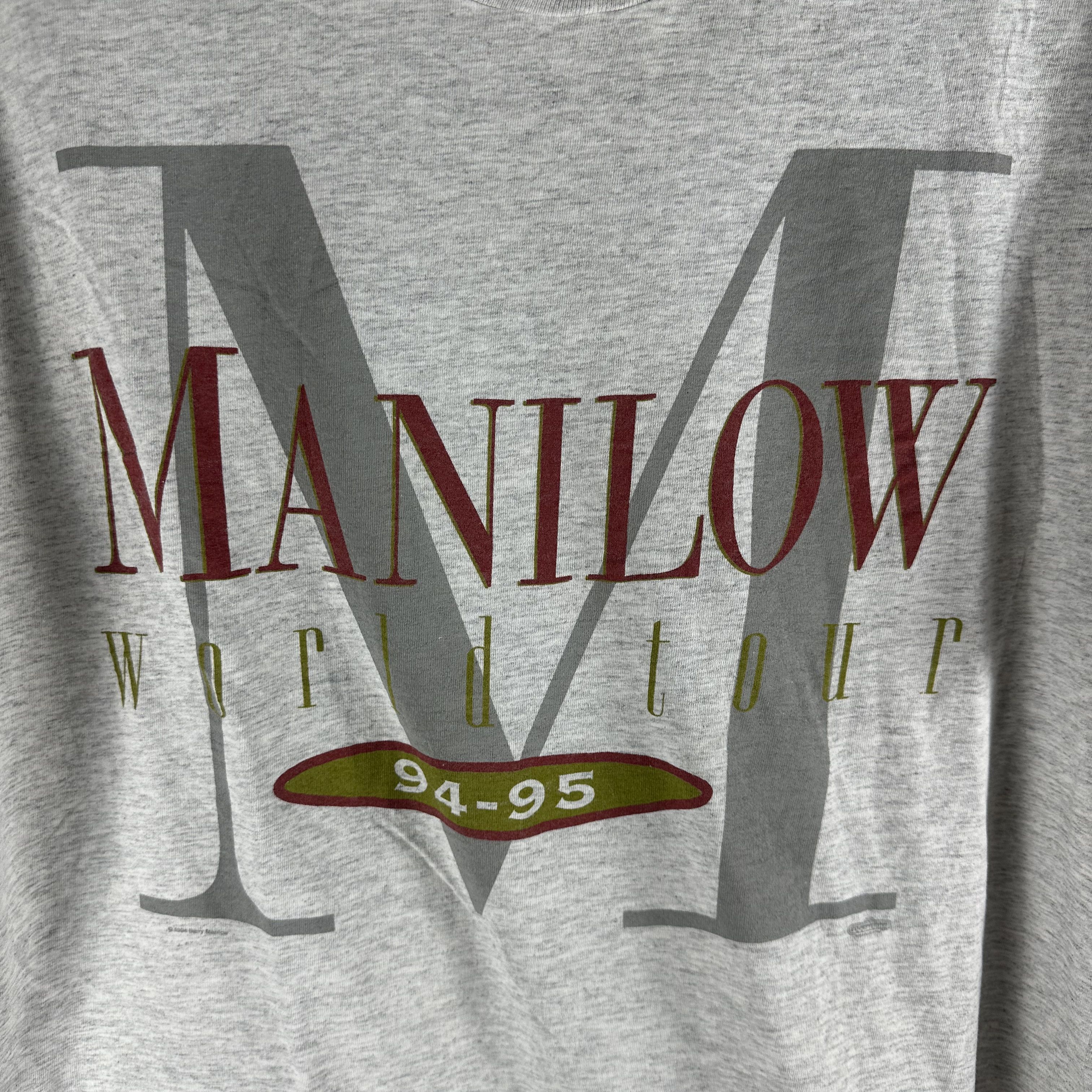 Vintage 1994-95 Barry Manilow World Tour Single Stitch T-shirt Size US L / EU 52-54 / 3 - 2 Thumbnail