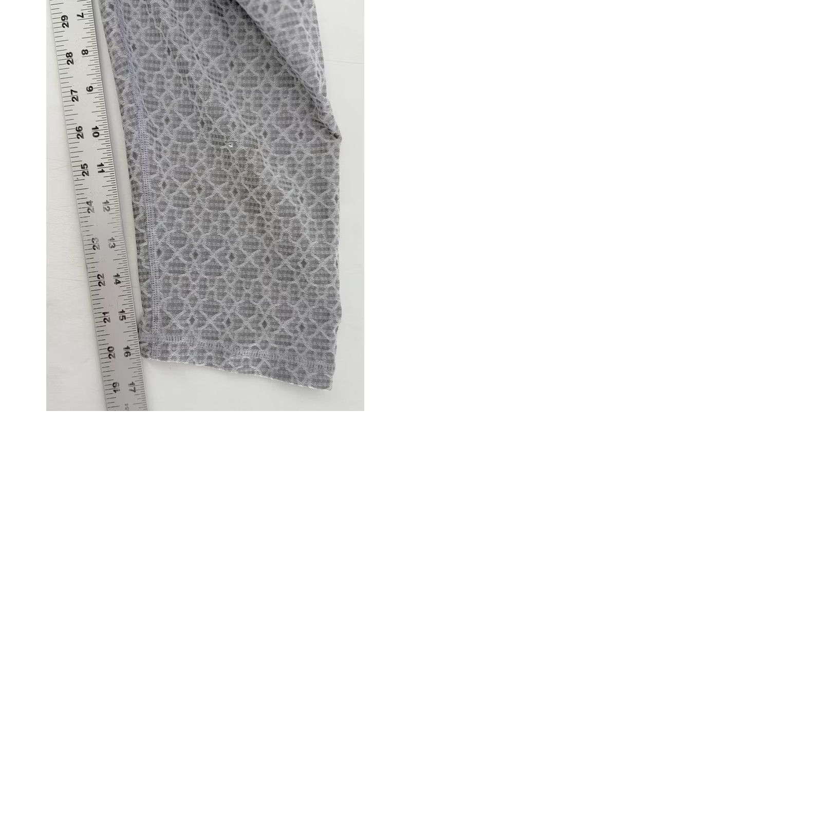 Prana prAna Gray Textured Patterned Cropped Capri Yoga Pants Activewear Sz M Boho Women Size 32" / US 10 / IT 46 - 9 Thumbnail