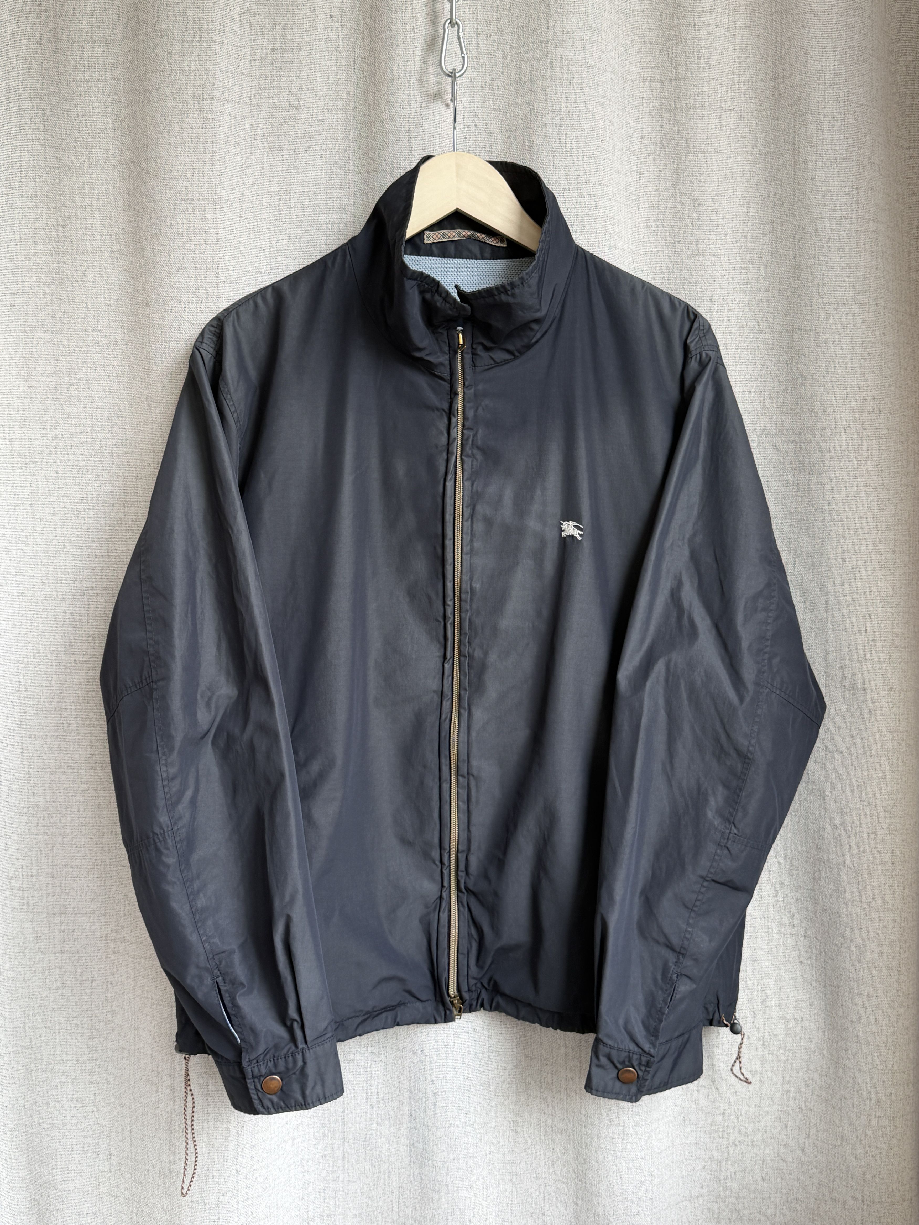 Burberry Vintage Burberry Black Nylon Bomber Jacket Size US M / EU 48-50 / 2 - 2 Thumbnail