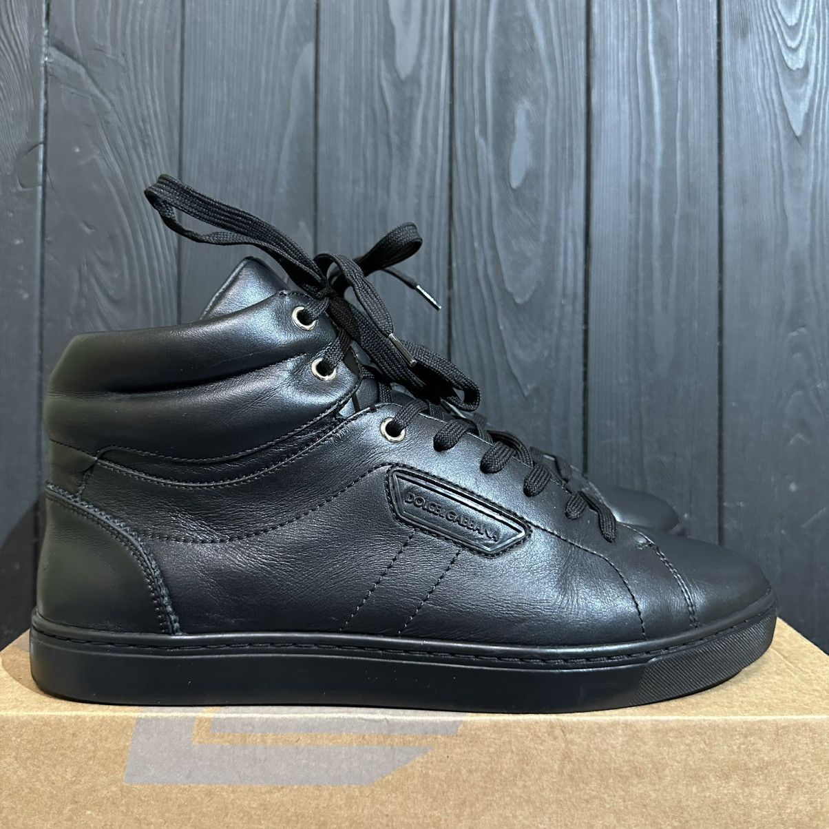 Dolce & Gabbana DOLCE & GABBANA Men’s Leather HITOP Shoes size 7.5 UK 26.5cm Size US 8.5 / EU 41-42 - 1 Thumbnail