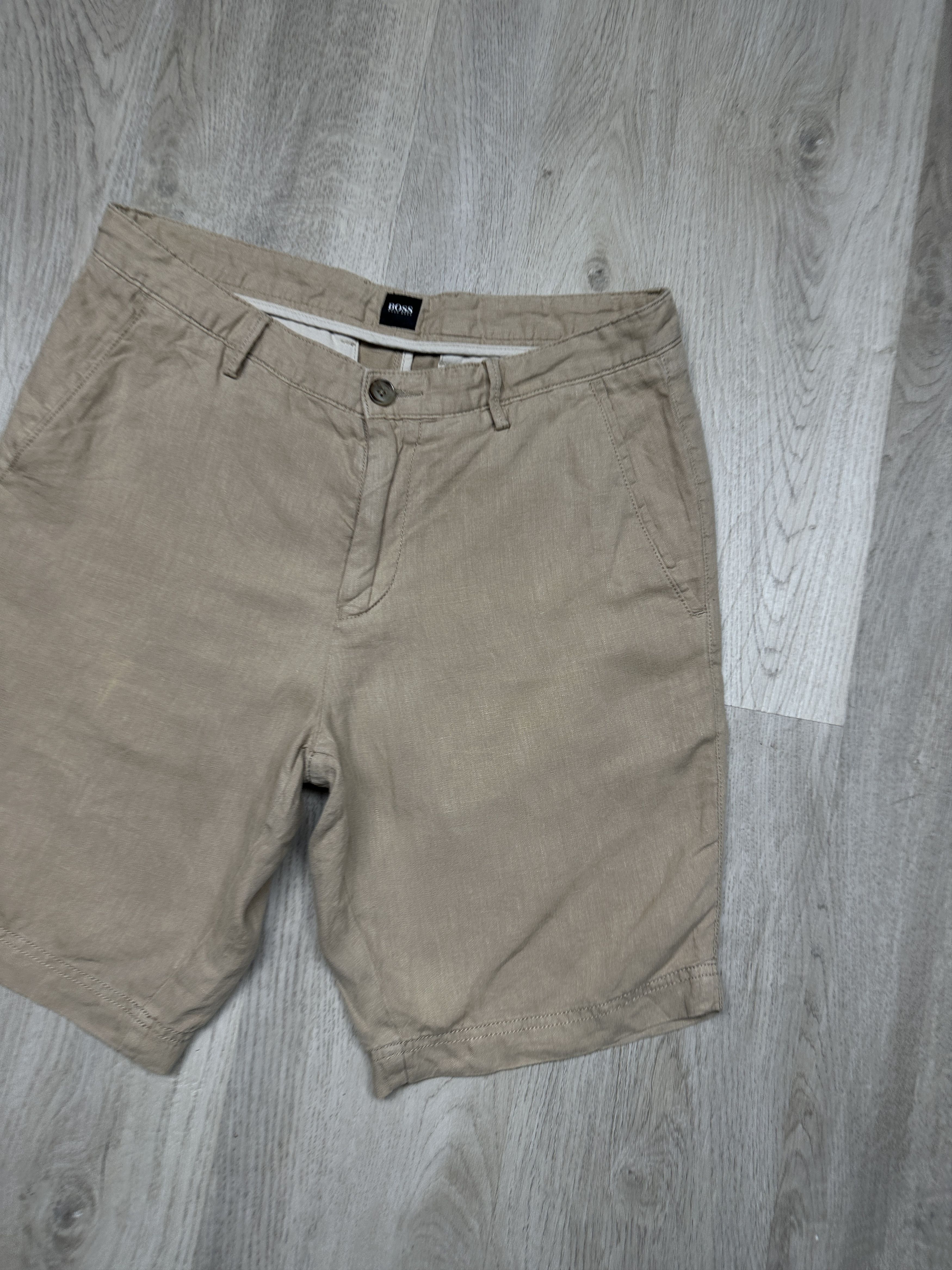 Hugo Boss Hugo Boss Mens LINEN Shorts Size US 32 / EU 48 - 2 Thumbnail