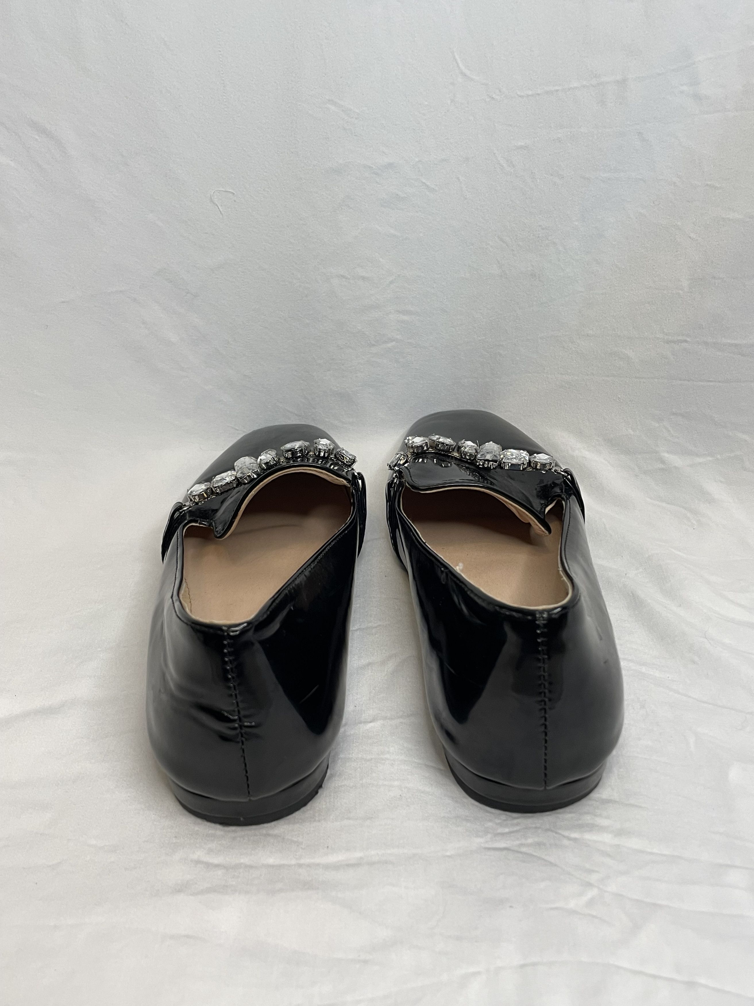 SHIPS Ivanka Trump Wareen Black Patent Leather Flats Slip On Size US 8 / IT 38 - 3 Thumbnail