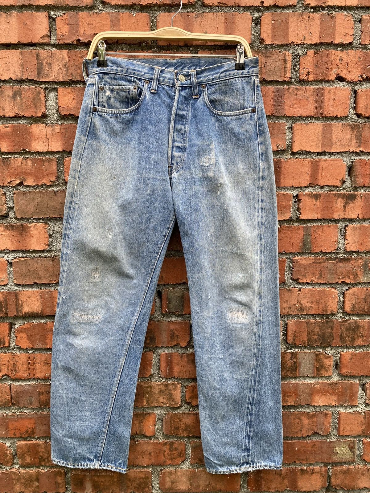 Levi's Vintage Clothing W31x29.5 Vintage levi's 501 redline distressed repaired Size US 31 - 1 Thumbnail