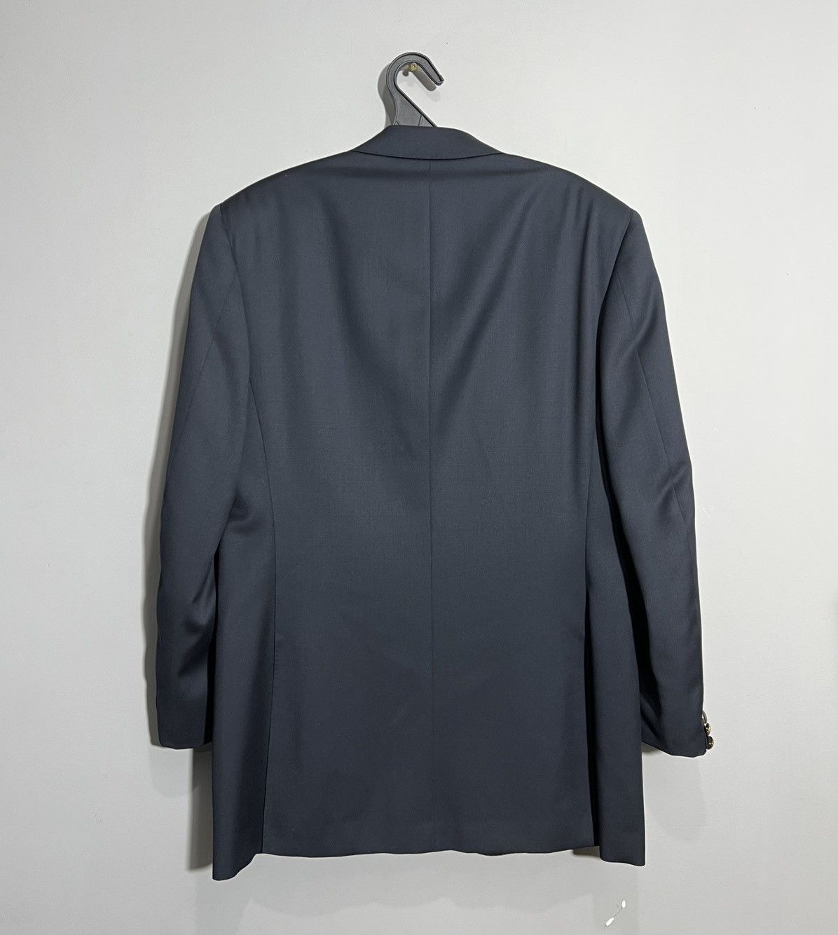 Canali × Vintage Vintage Canali Navy Blue Wool Blazer Gold Button Jacket Size 40L - 13 Thumbnail