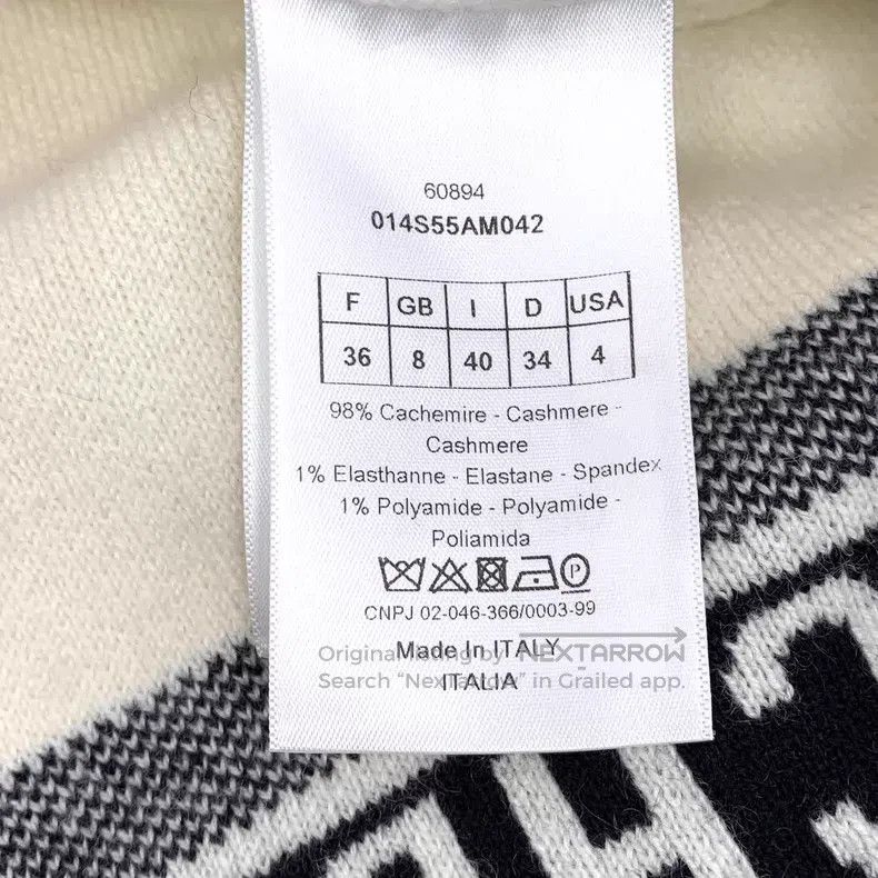 Dior Dior Beige striped cashmere round-neck long-sleeved knitwe Size XXS / US 00 / IT 34 - 7 Thumbnail