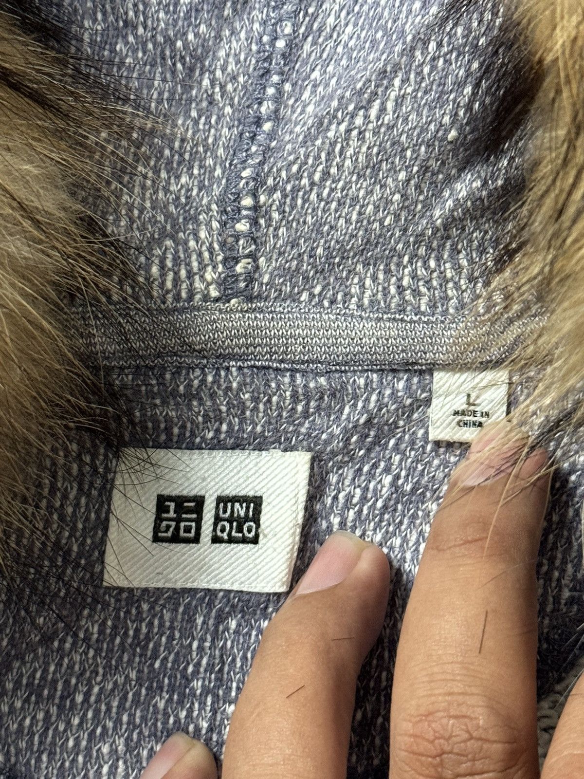 If Six Was Nine × Japanese Brand × Le Grande Bleu (L.G.B.) Faux Fur hoodie Japanese Uniqlo ifsix lgb style Size US L / EU 52-54 / 3 - 6 Thumbnail