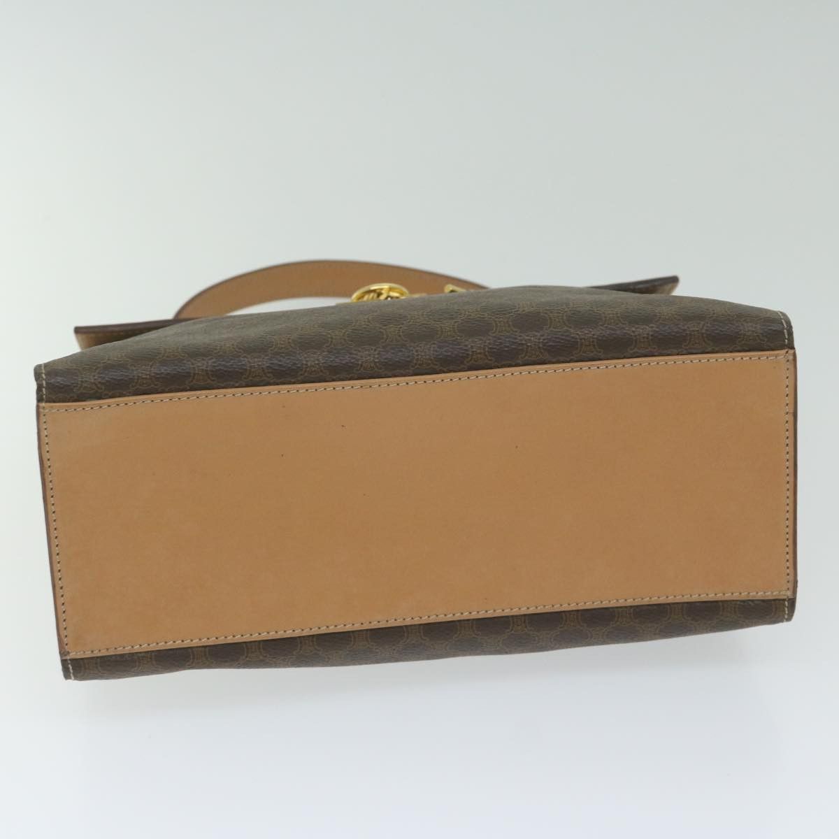 Celine CELINE Macadam Canvas Hand Bag Pvc Leather Brown Size ONE SIZE - 9 Thumbnail