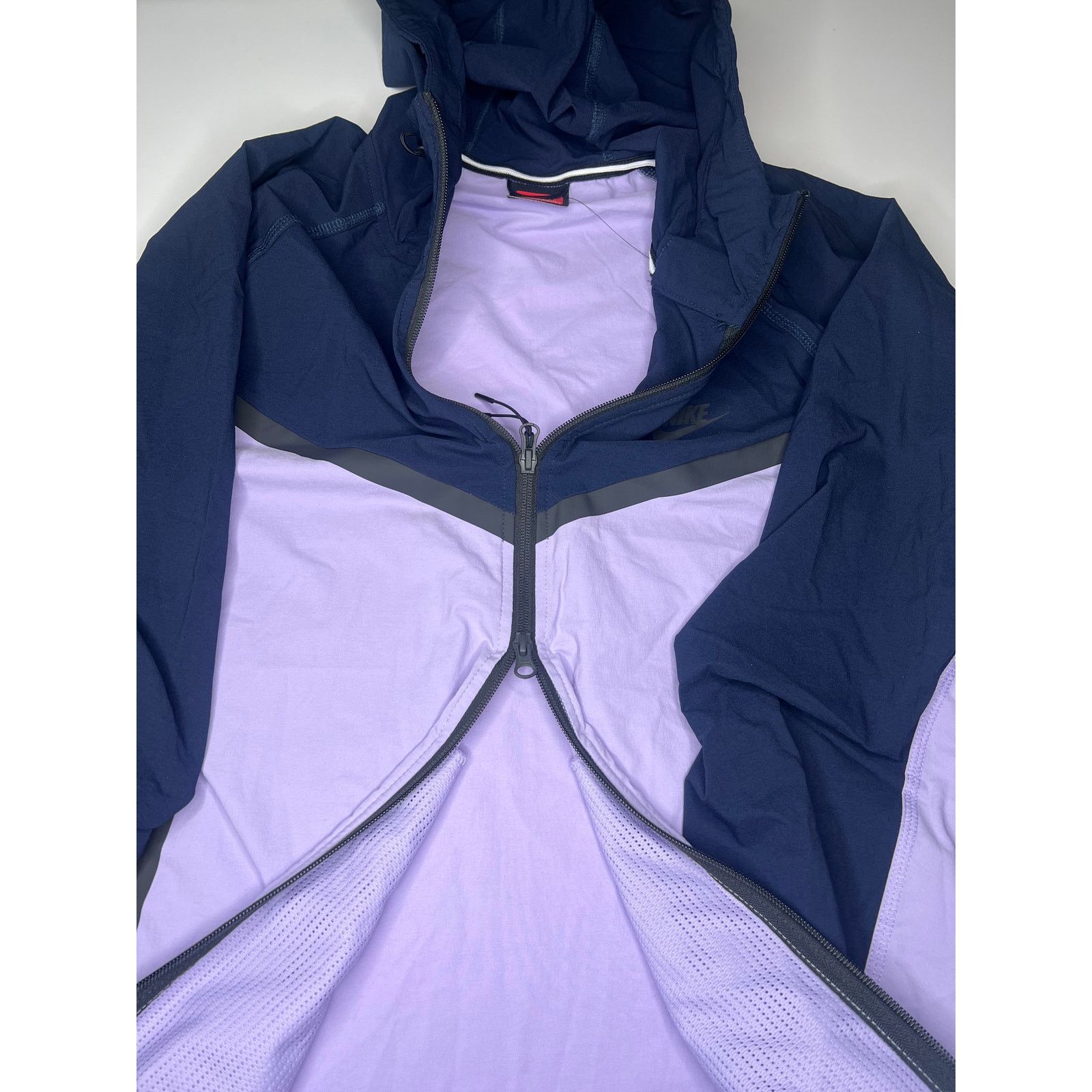 Nike Nike Tech Woven Jacket Full-Zip Windbreaker Blue/Purple Size US L / EU 52-54 / 3 - 4 Thumbnail