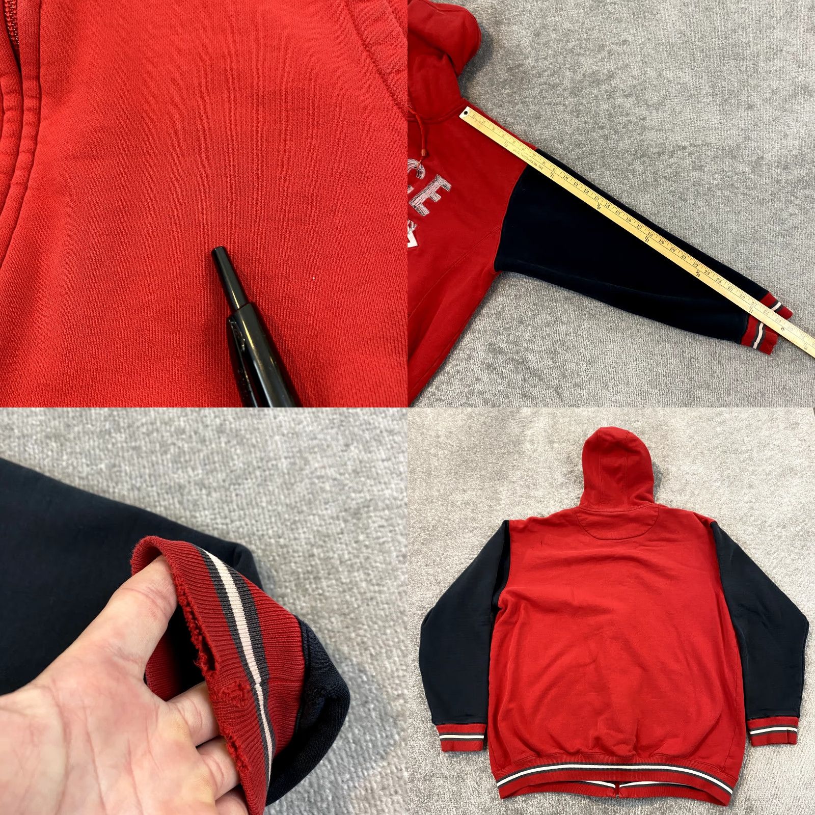 Enyce ENYCE Jacket Men Large Red Black Zip Hoodie Full Zip Skate Retro Streetwear Y2K Size US L / EU 52-54 / 3 - 8 Thumbnail