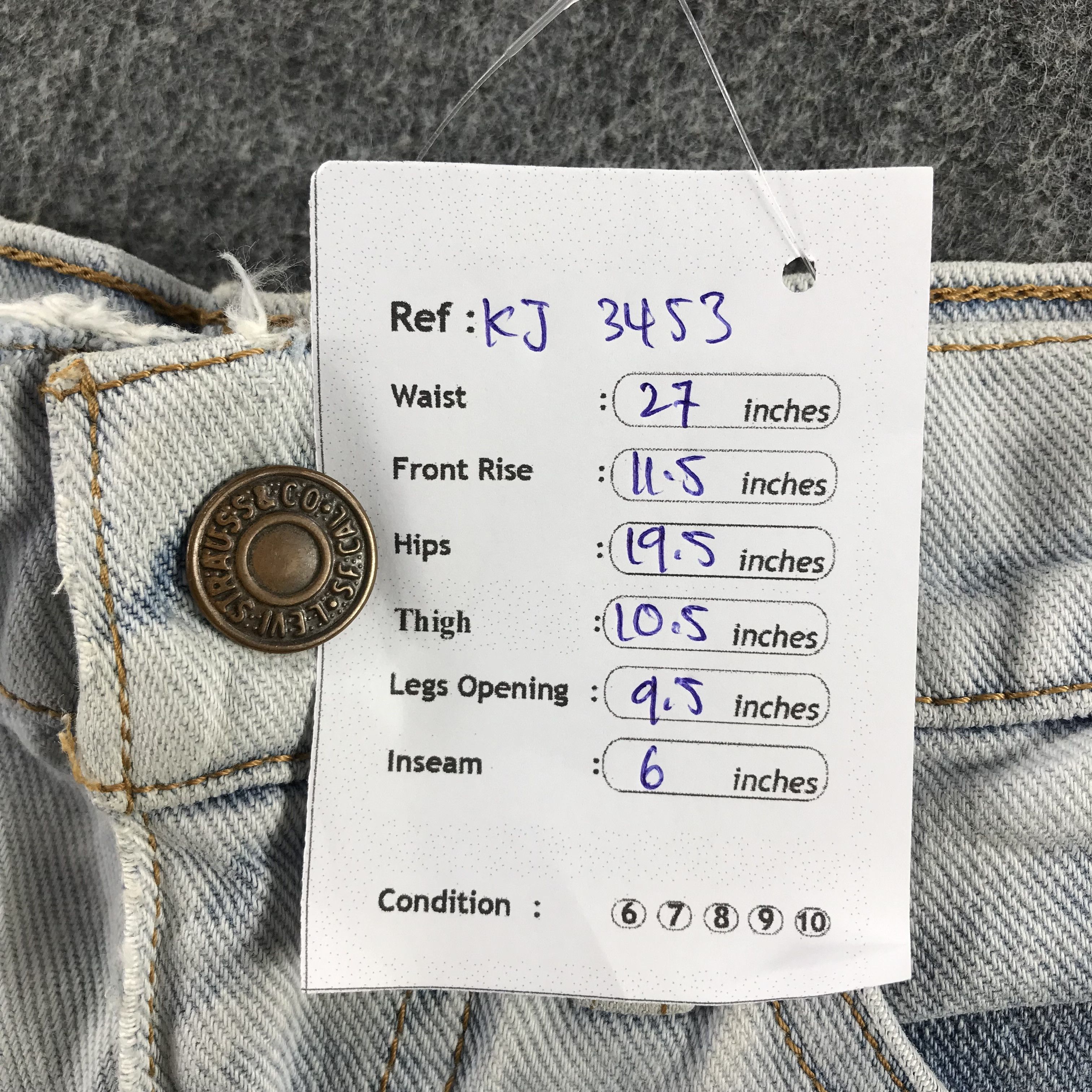 Levi's Vintage Levis 517 Jeans Faded Blue Short Pants KJ3453 Size US 27 - 13 Thumbnail