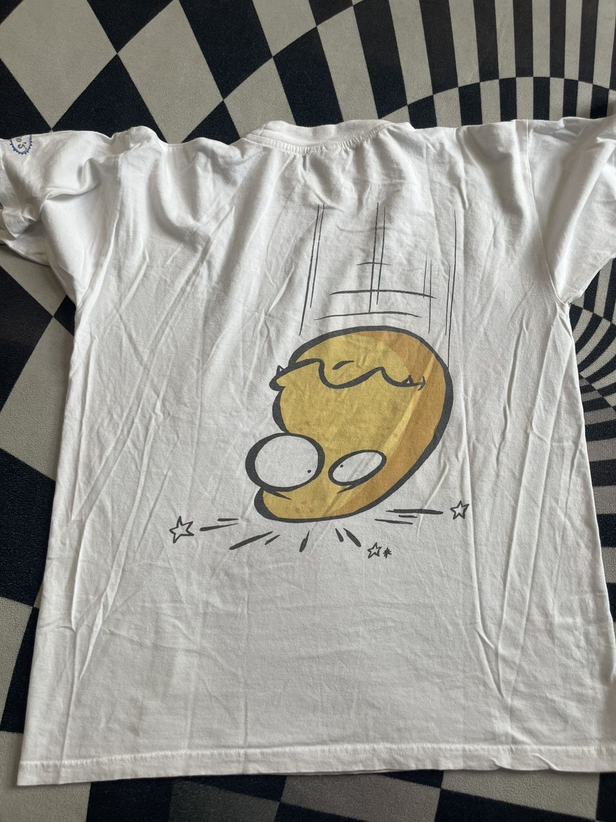 Vintage Vintage 90s Wacko's "Dizzy Fish" Skate Te Size US L / EU 52-54 / 3 - 6 Thumbnail