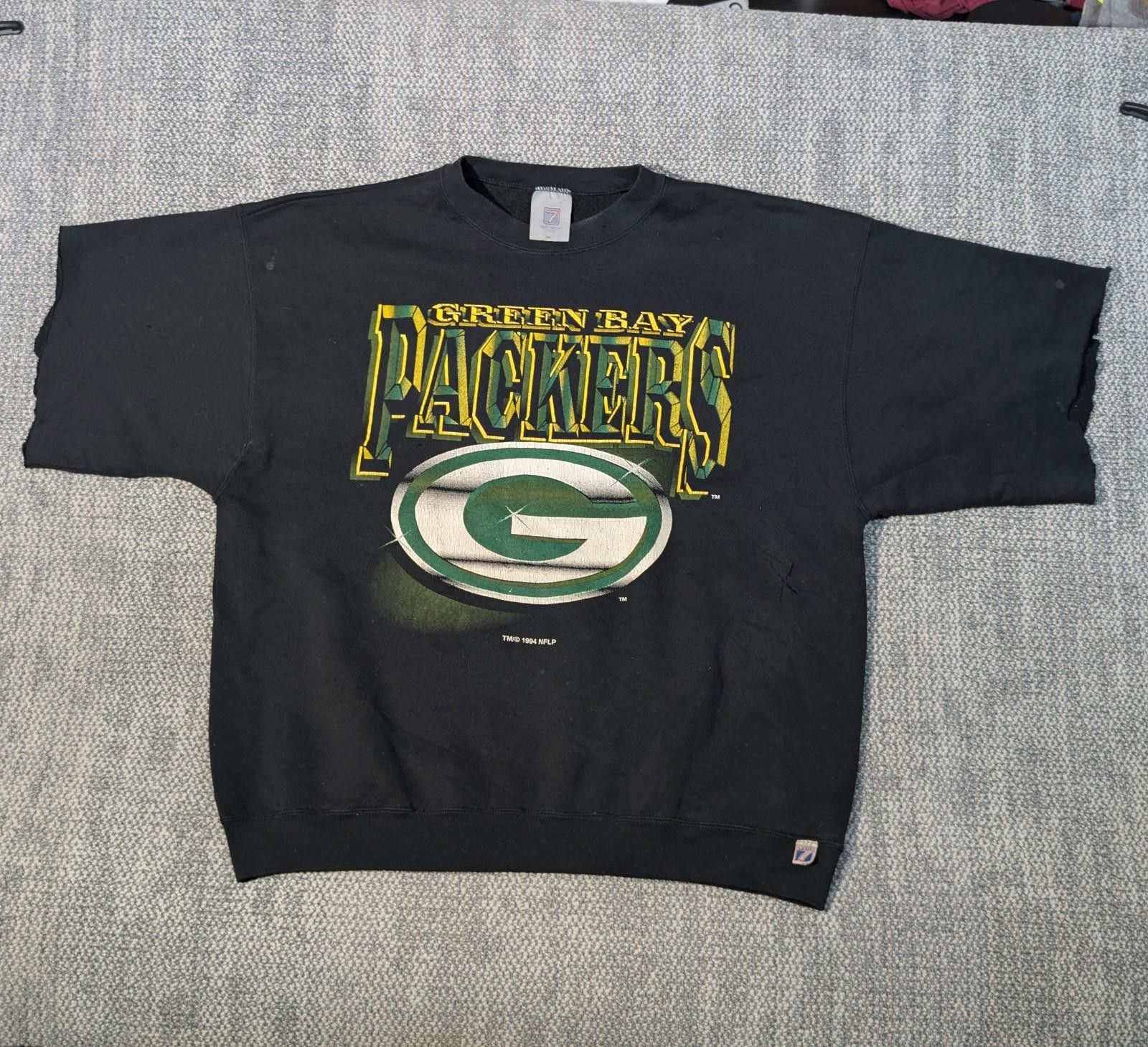 Pro Player Vtg 1994 LOGO 7 GREEN BAY PACKERS Sweatshirt Pump Cover XXL Size ONE SIZE - 1 Thumbnail