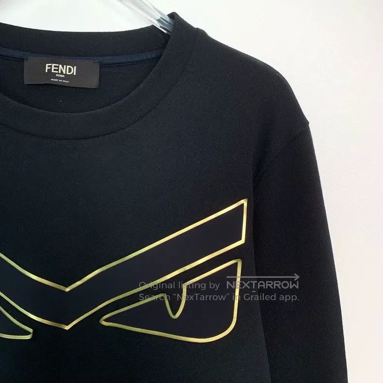 Fendi Fendi Little Monster Eye Round Neck Long Sleeve Sweatshirt Size US XS / EU 42 / 0 - 3 Thumbnail