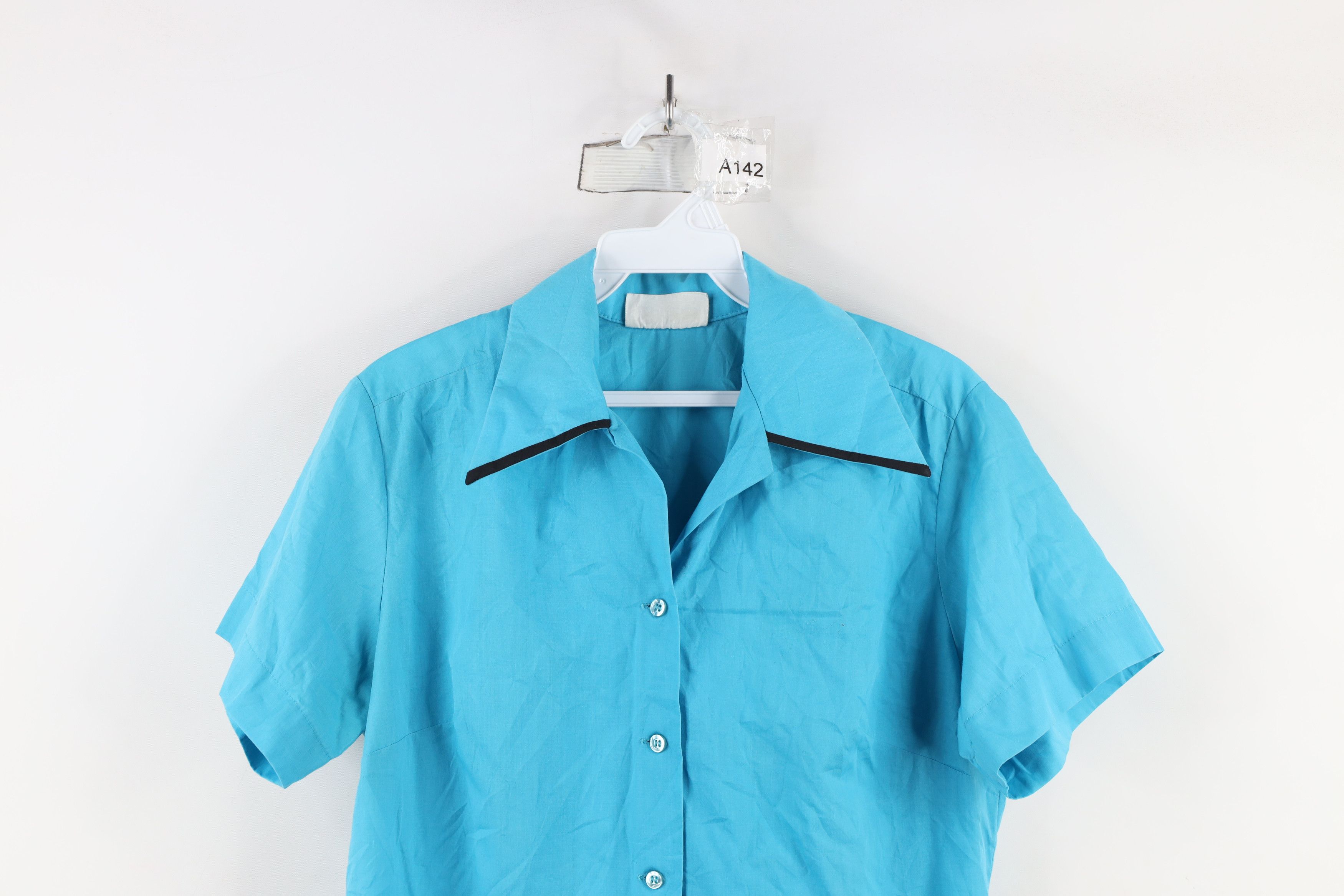 Vintage Vintage 50s 60s Rockabilly Collared Bowling Button Shirt USA Size XXS / US 00 / IT 34 - 2 Thumbnail